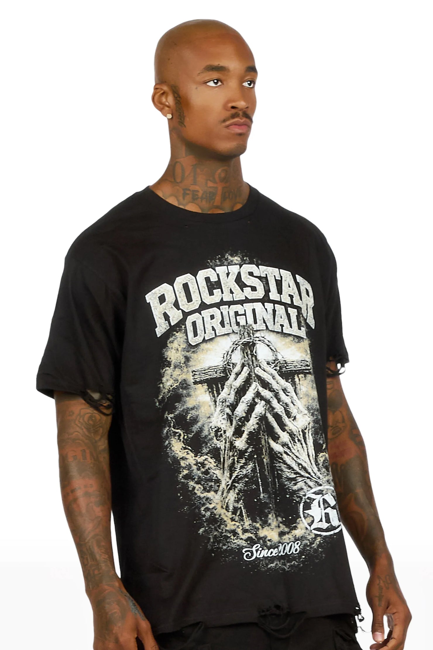 Westbrook Black Oversized Graphic T-Shirt