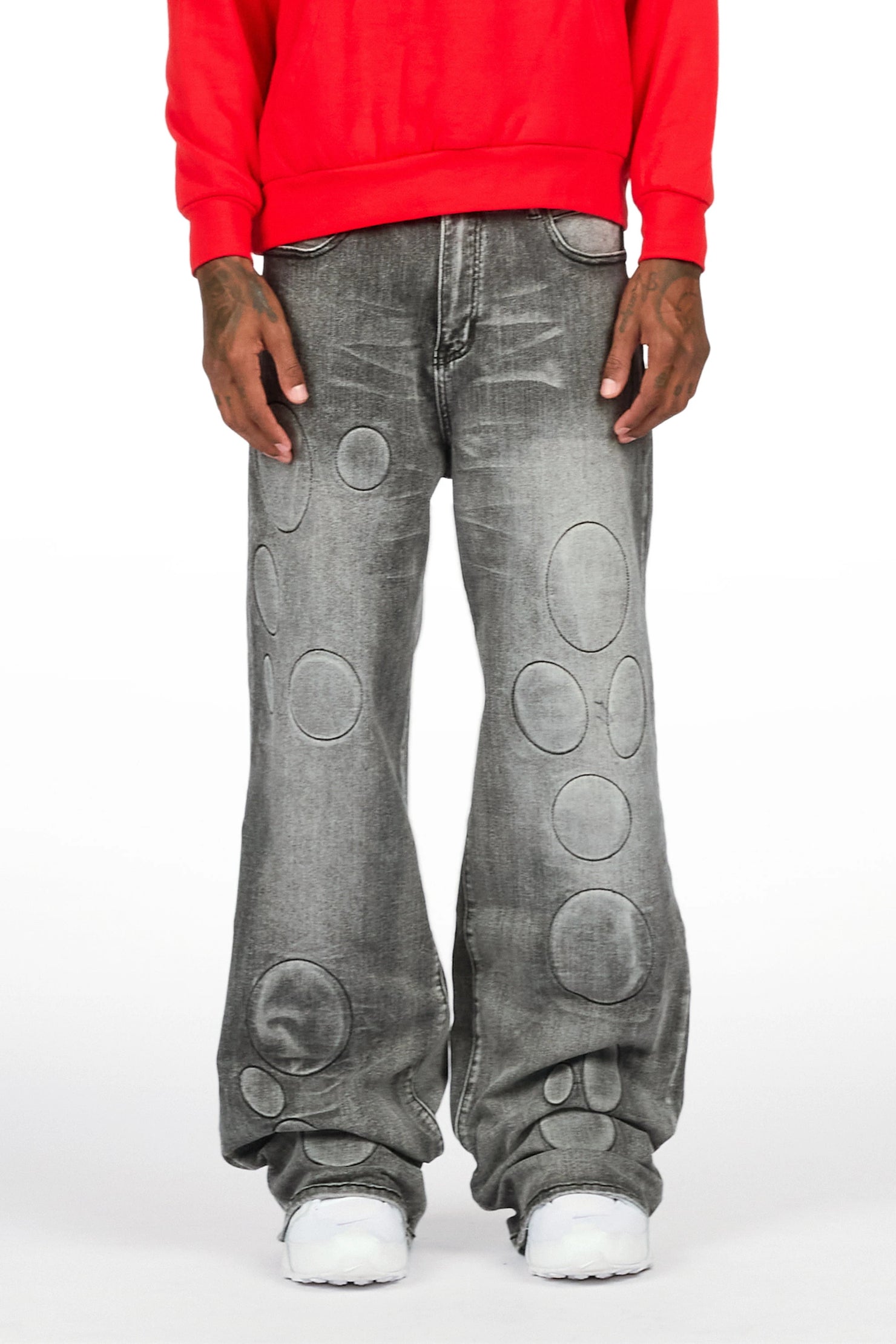 Ovol Grey Baggy Fit Jean