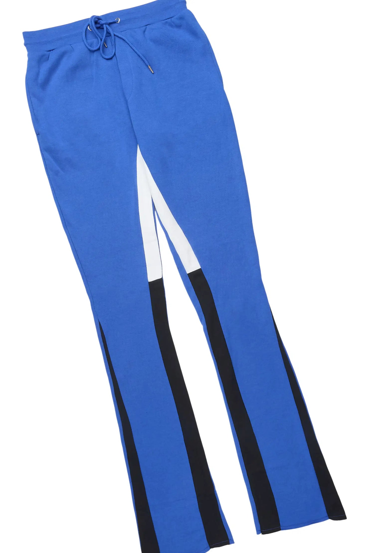 Basic Royal Blue/Black Hoodie/Stacked Flare Track Set