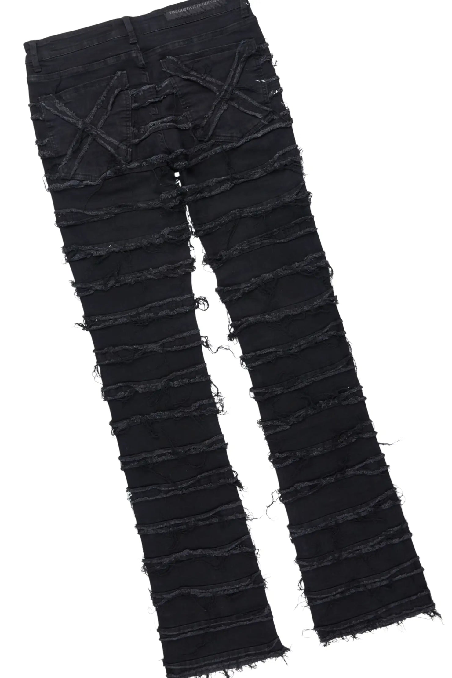 Tarl Black/Black Hoodie/Stacked Flare Jean Set