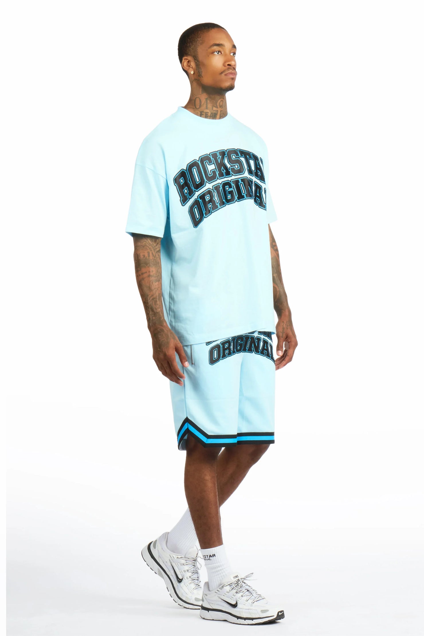 Hooper Sky Blue T-Shirt Short Set