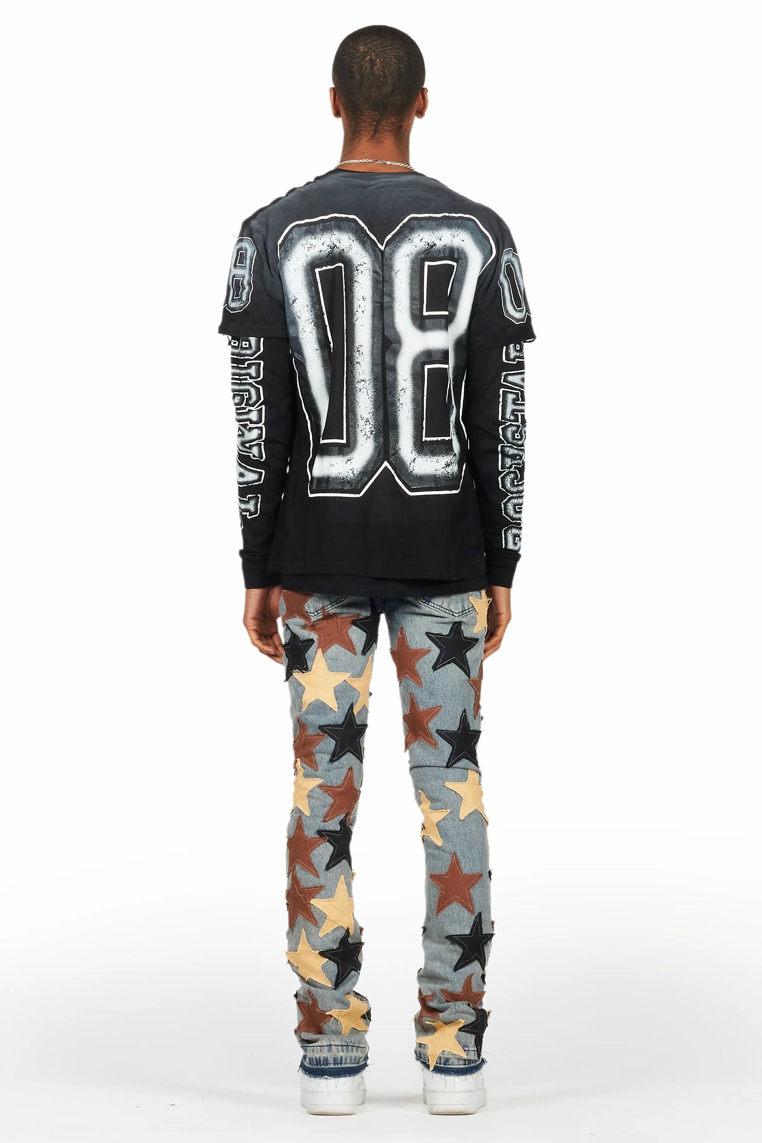 StarLane Tint Stacked Flare Jean