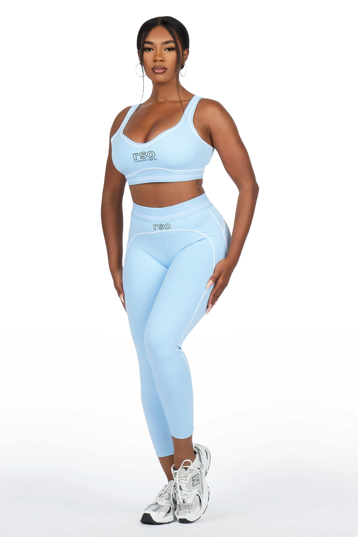 Shamari Light Blue Tank Active Legging Set
