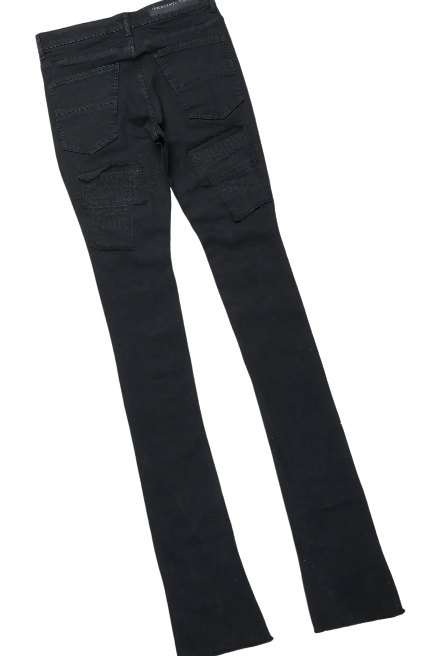 Bedros White/Black Double Layer T-Shirt & Camden Super Stacked Flare Jean Bundle