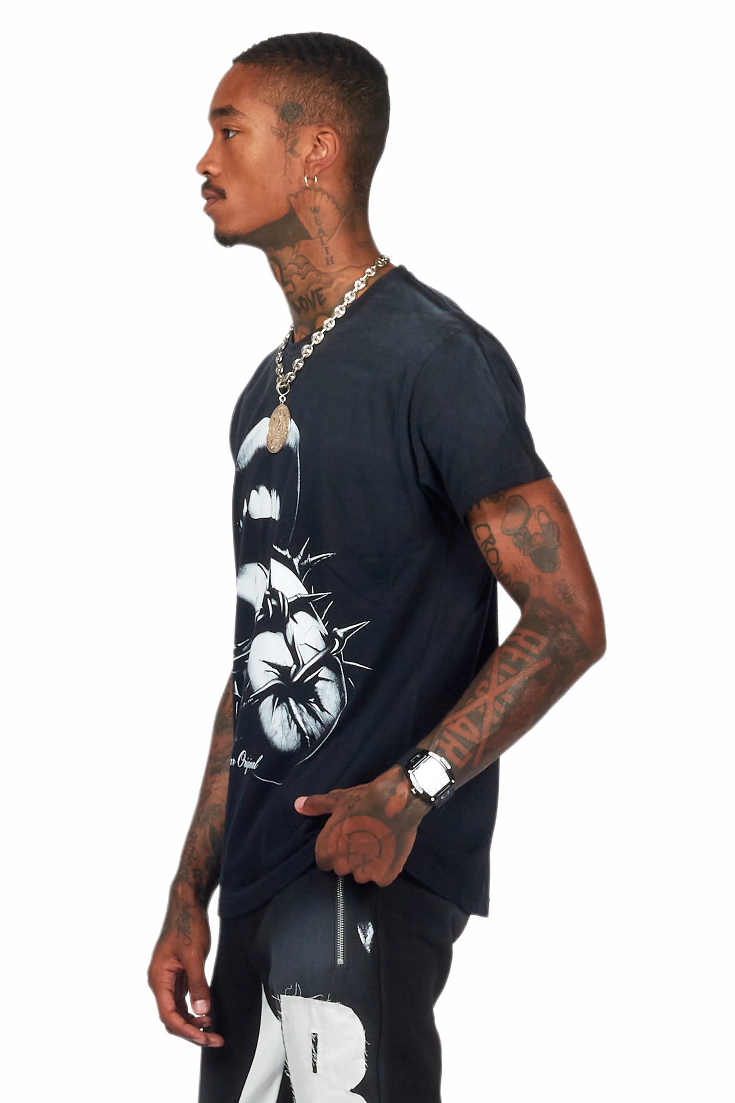 Schmear Black Graphic T-Shirt