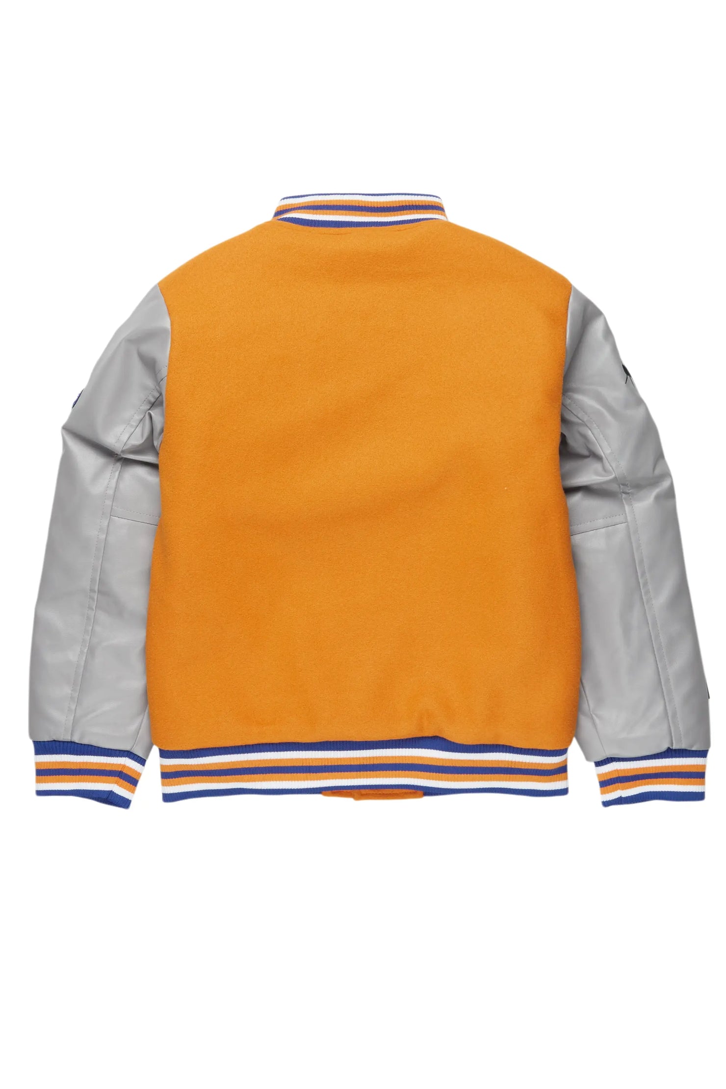 Boys Shexter Orange Varsity Jacket