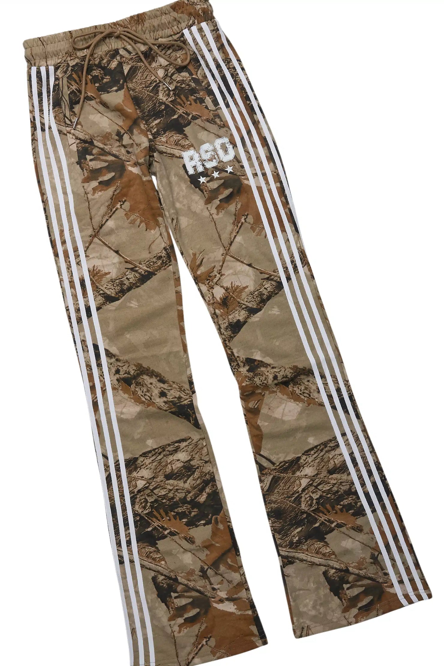 Tylla Camo T-Shirt/Baggy Stacked Track Set