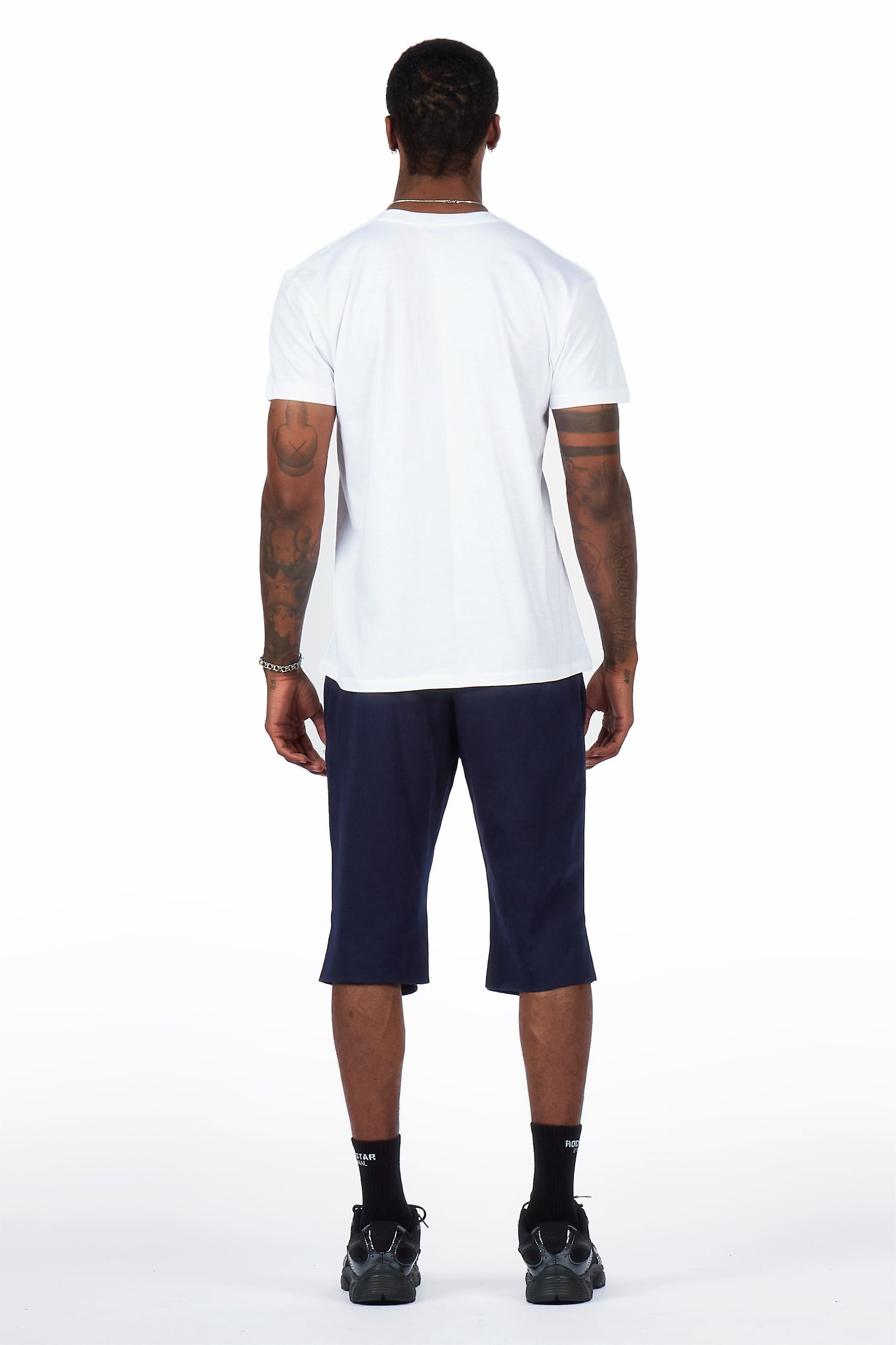 Stori White/Navy T-Shirt/Short Set