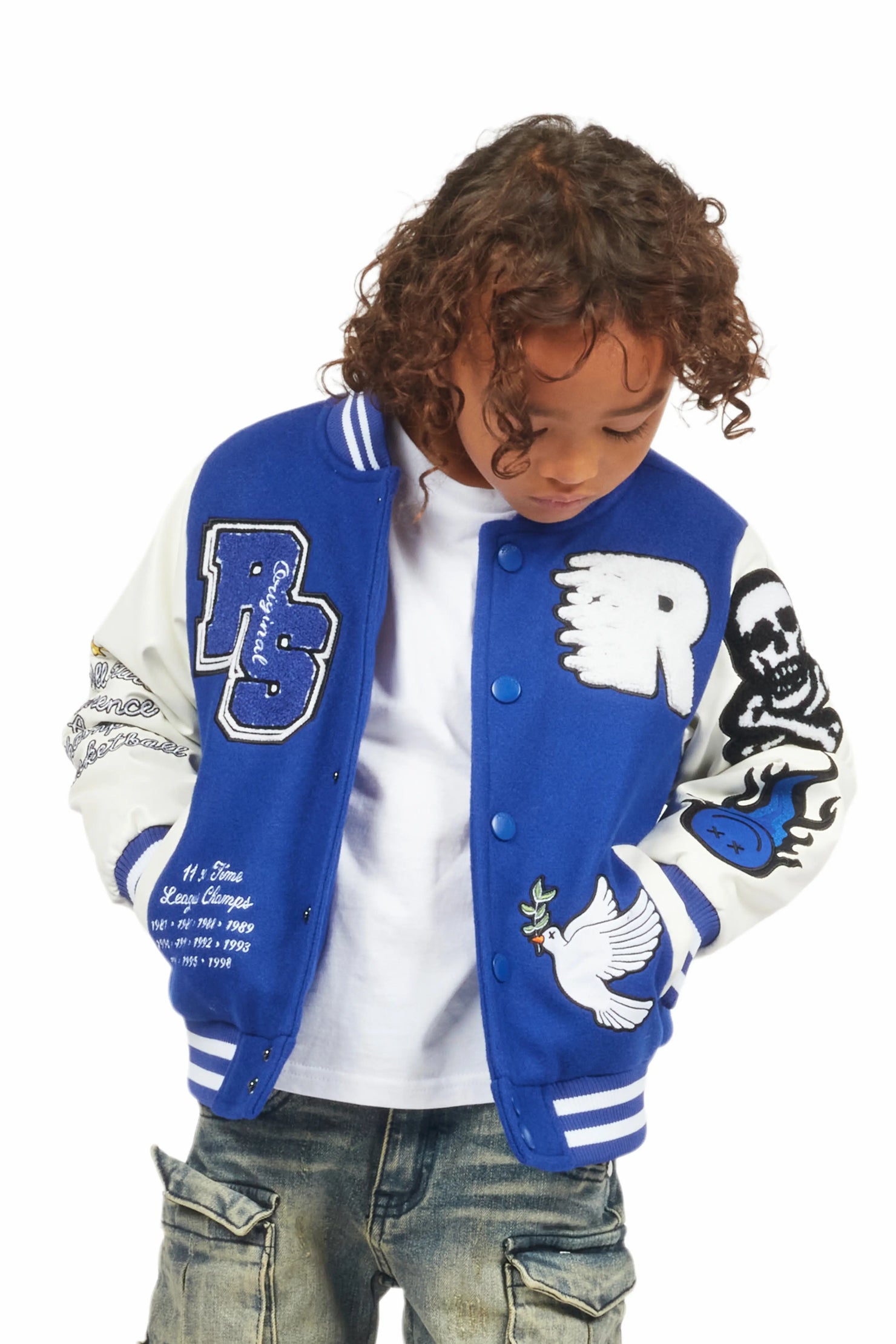 Boys Leaner Royal Blue Bomber Jacket