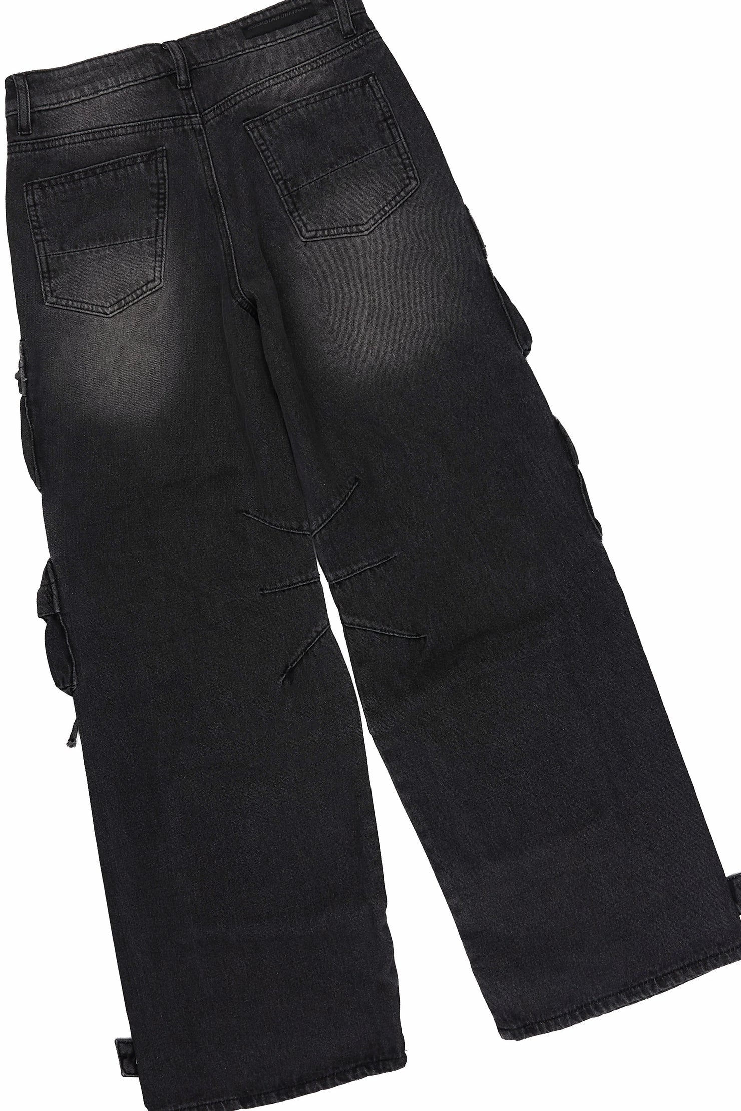 Boys Kavero Charcoal/BlackT-Shirt Painter Baggy Jean Set