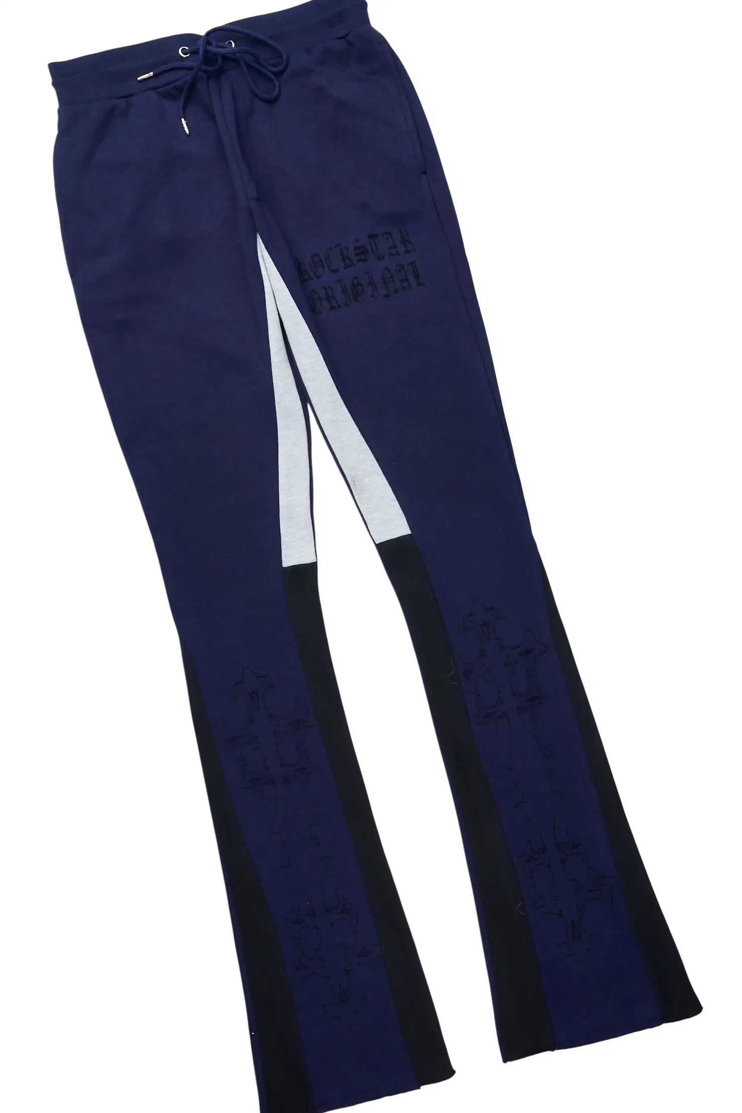 Navion Navy/Black Hoodie/Stacked Flare Track Set