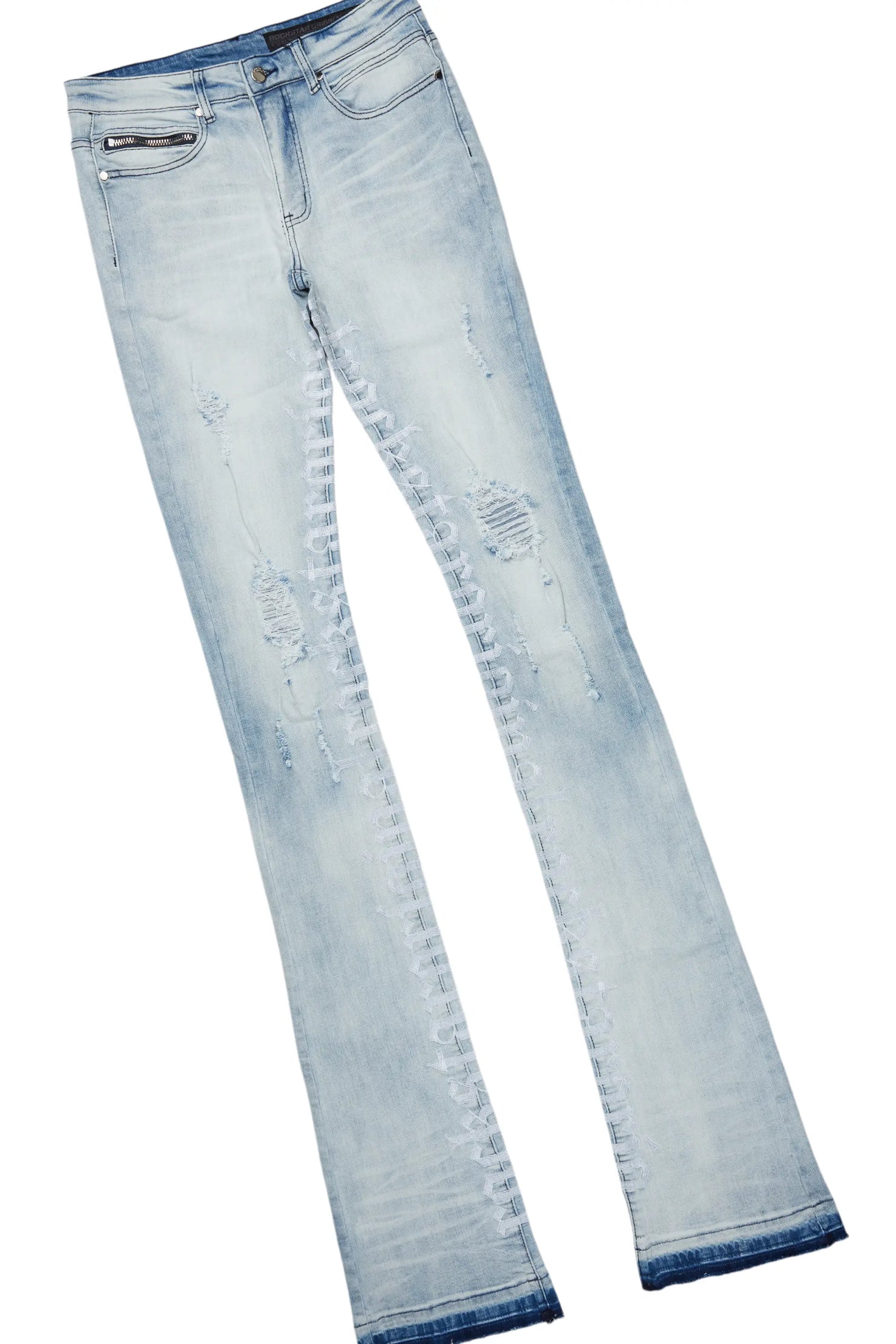 Inis Black Hoodie & Colette Blue Super Stacked Flare Jean Bundle