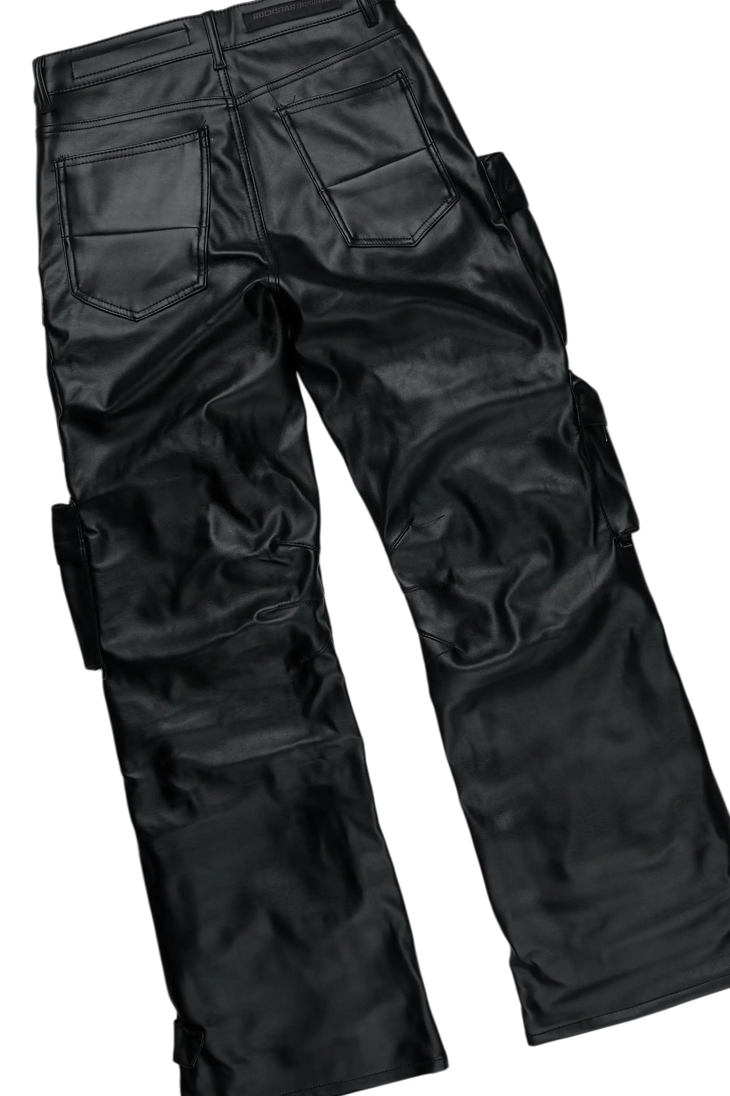 Sana Black Hoodie/Baggy Fit PU Jean Bundle