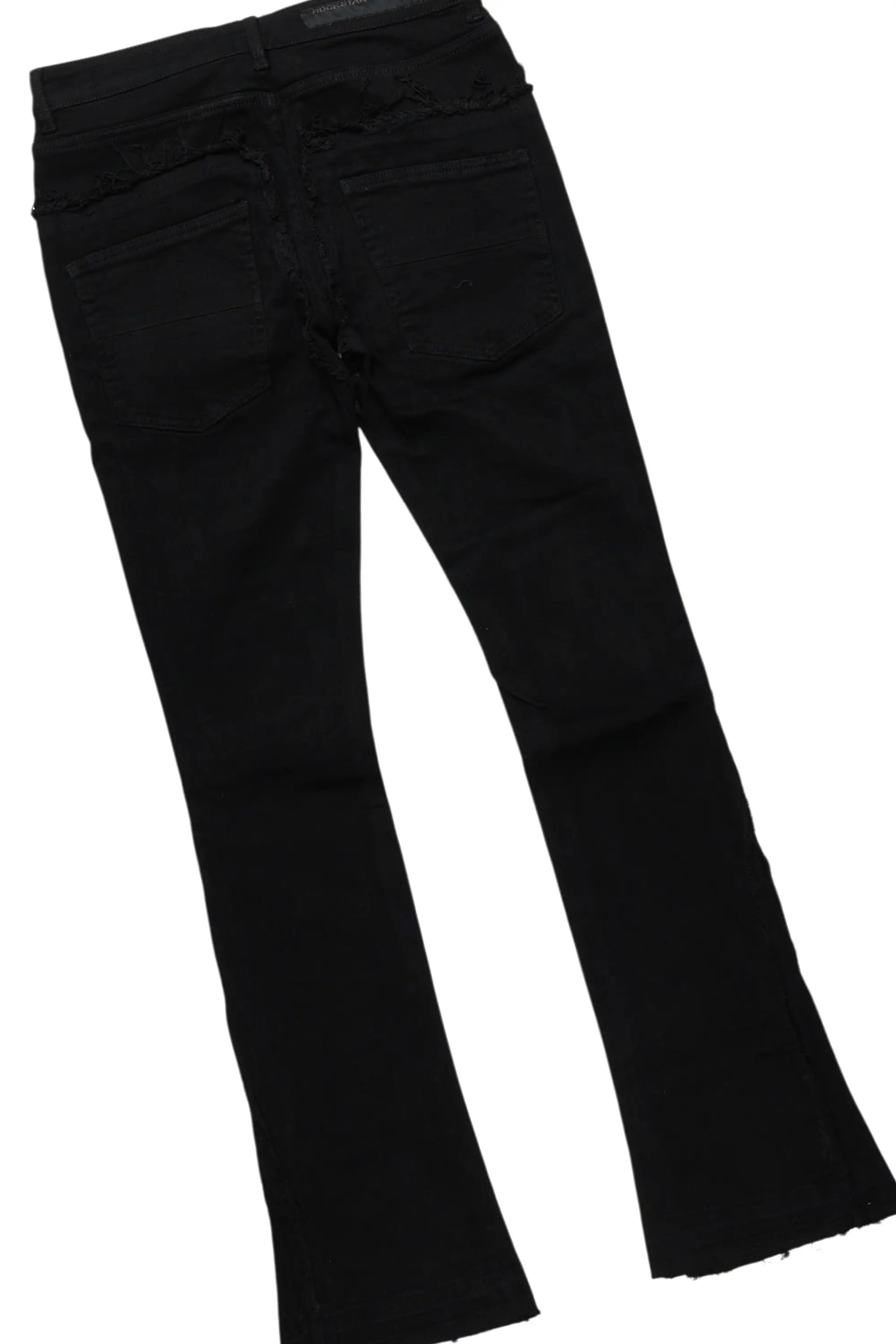 Amina Black Hoodie/Stacked Flare Jean Bundle