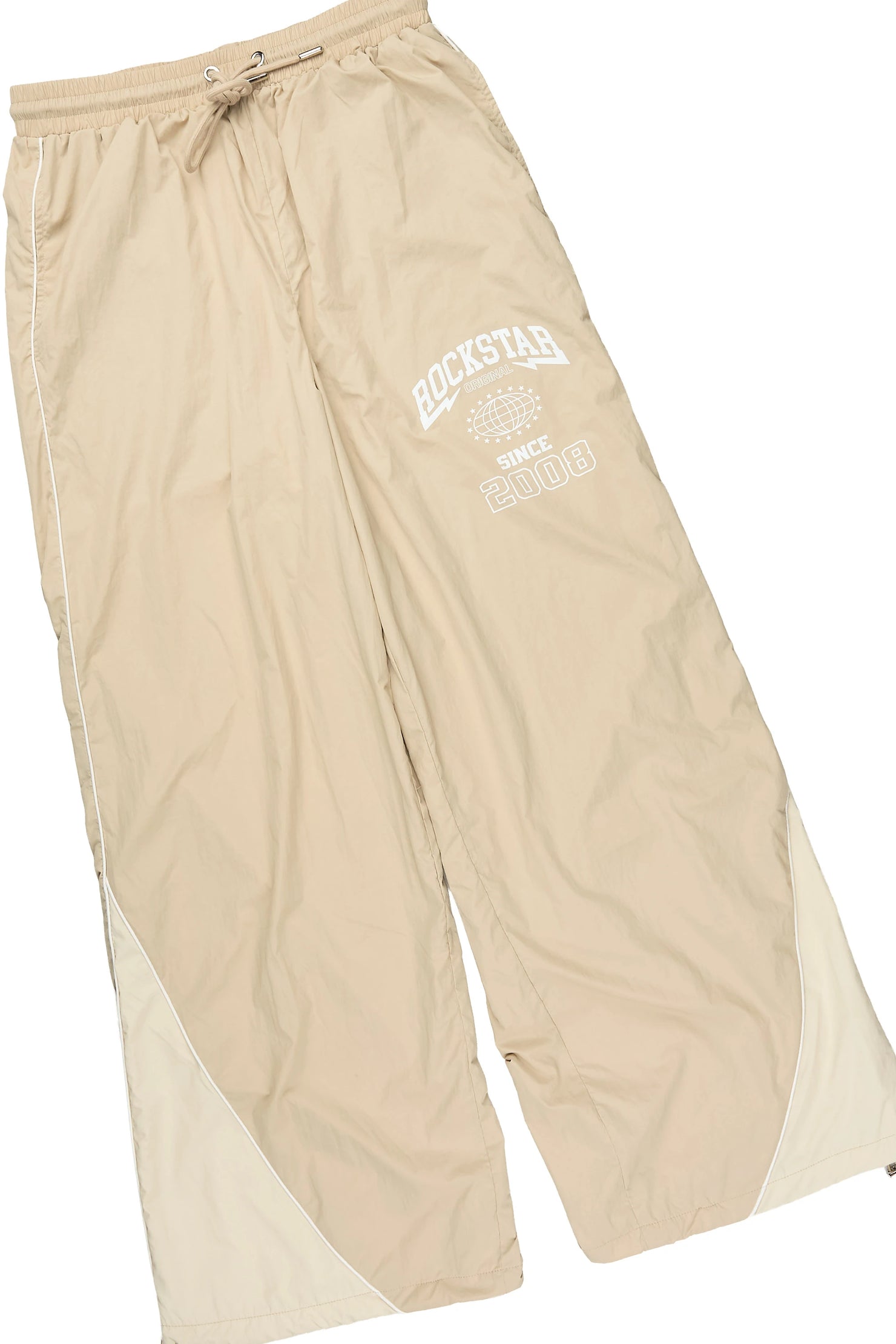 Ventoso Beige Windbreaker Baggy Fit Track Set