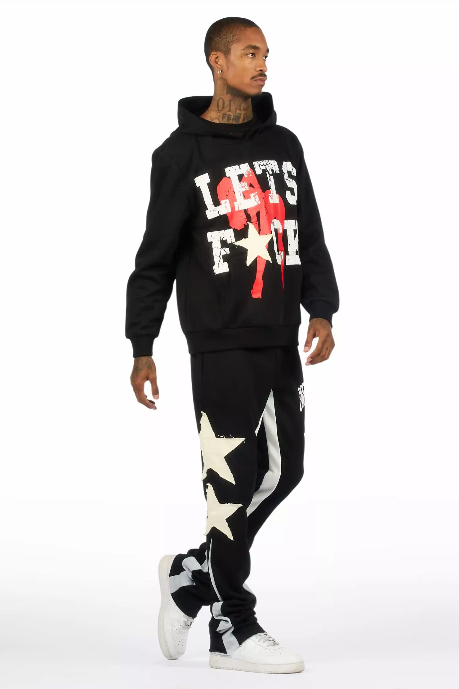 Pacino Black Stacked Track Set