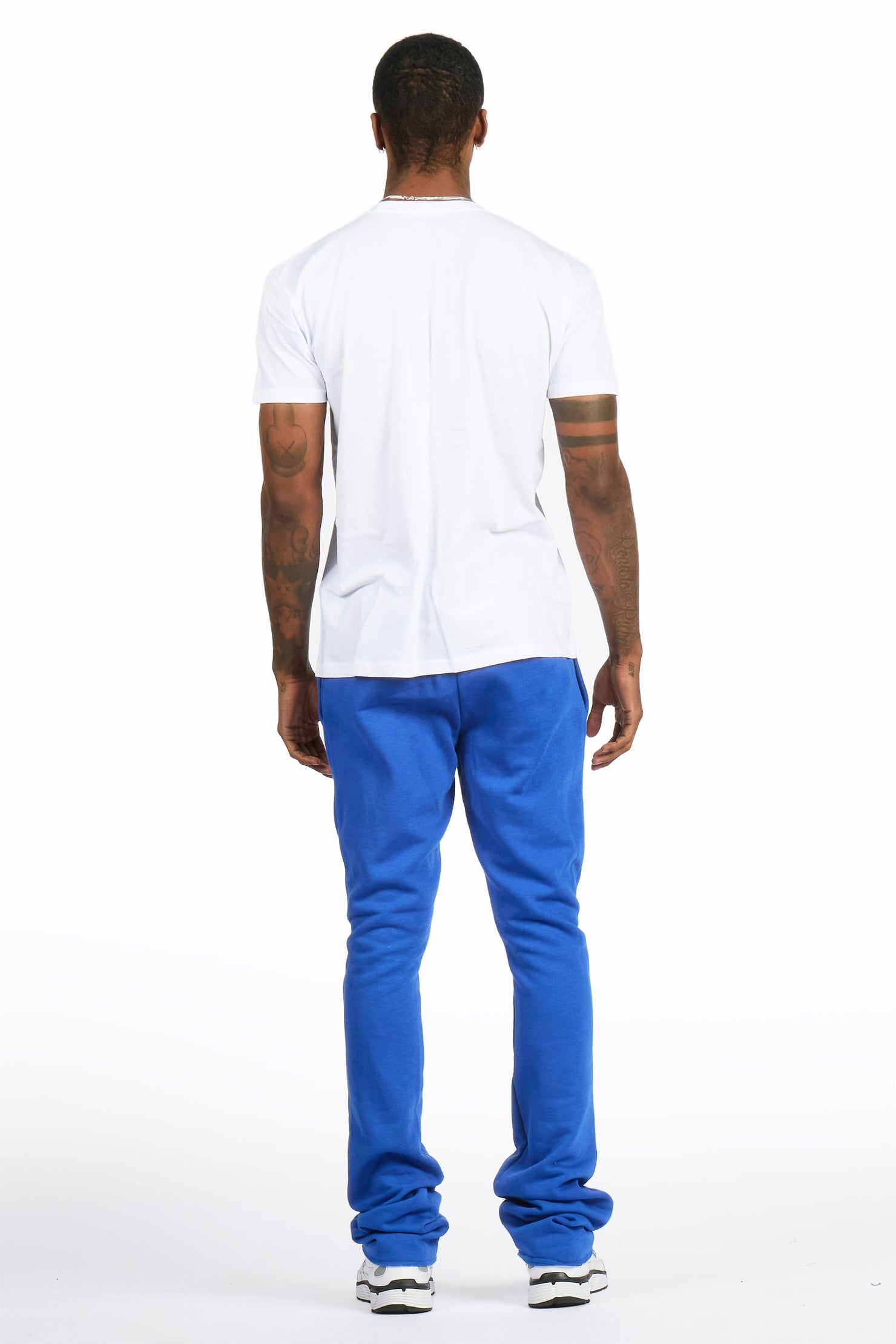 Rayray 2.0 White/Royal Blue T-Shirt/ Relaxed Track Set