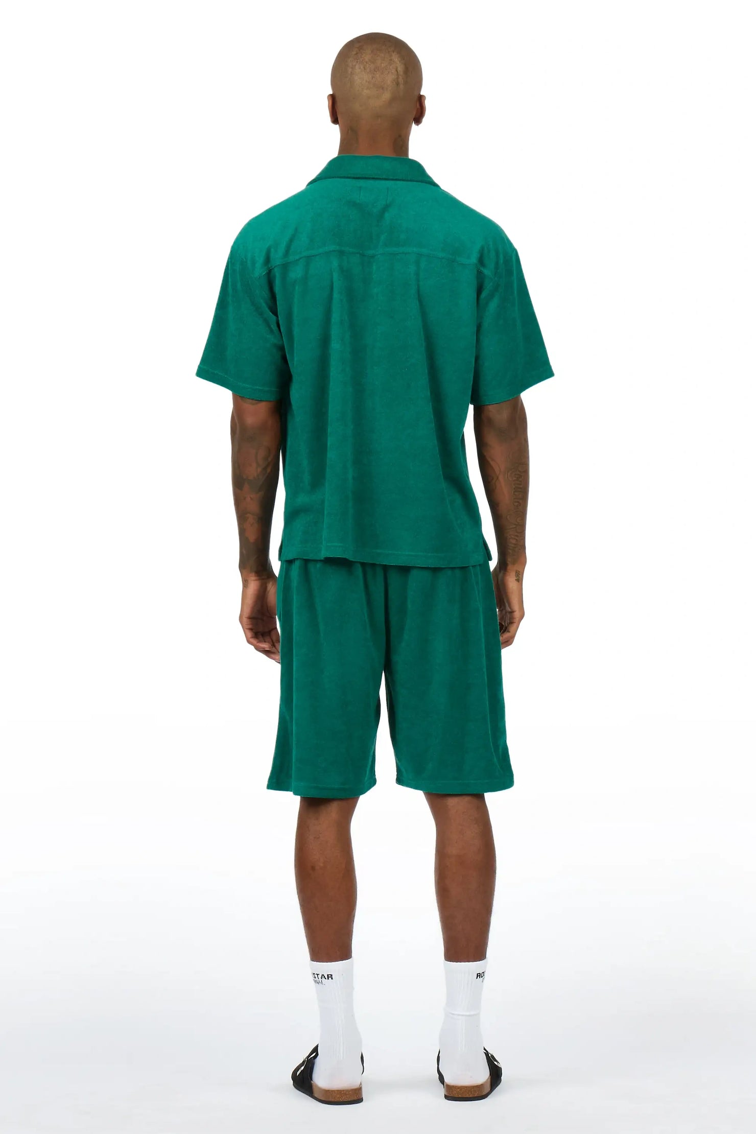 Hirsh Mint Button Down Shirt/Short Set