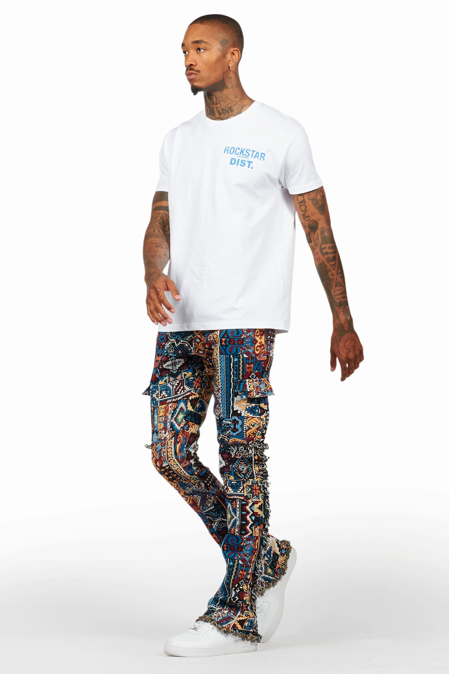 Lake White/Blue T-Shirt/Tapestry Jean Bundle