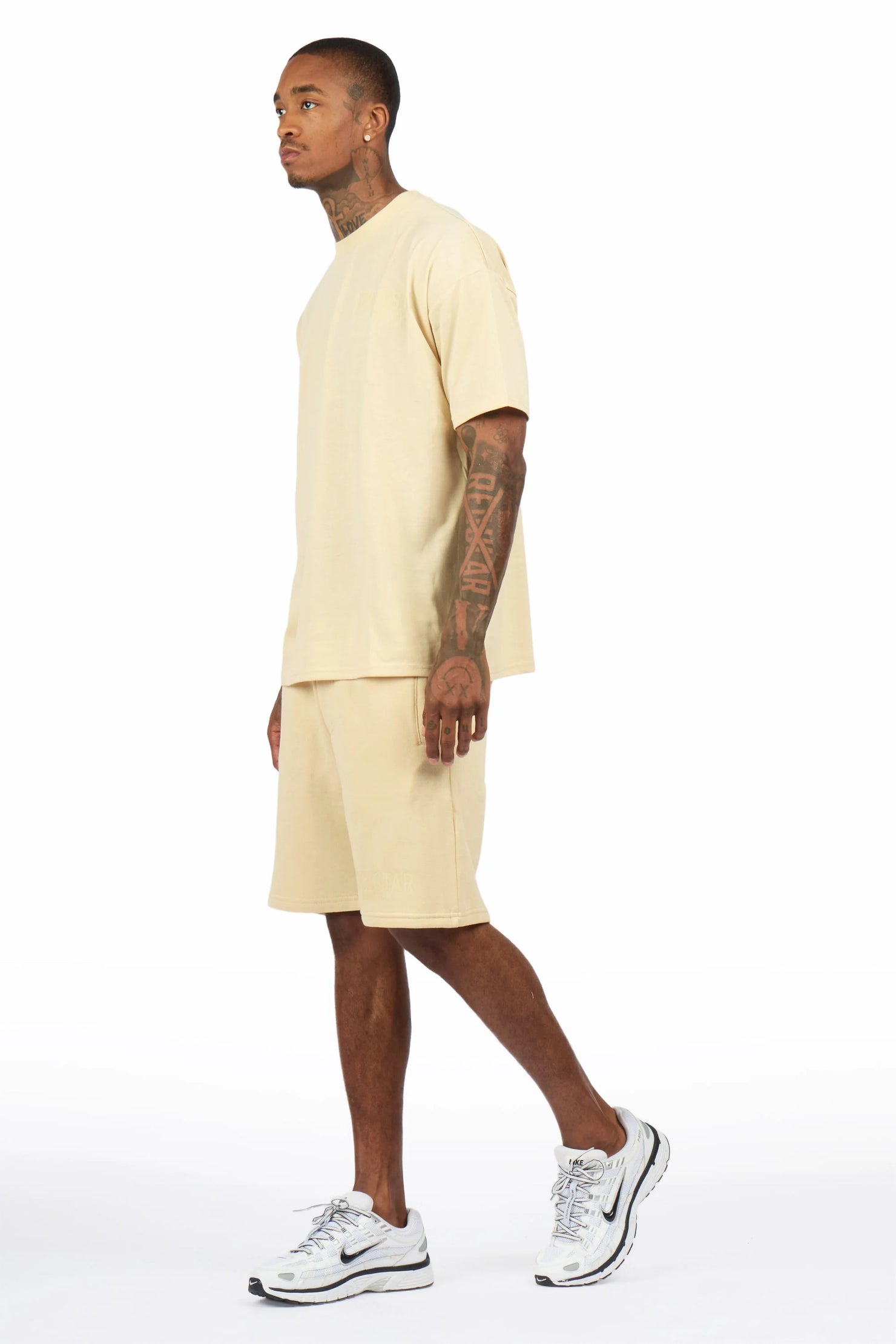 Sana Beige/Beige Short Set