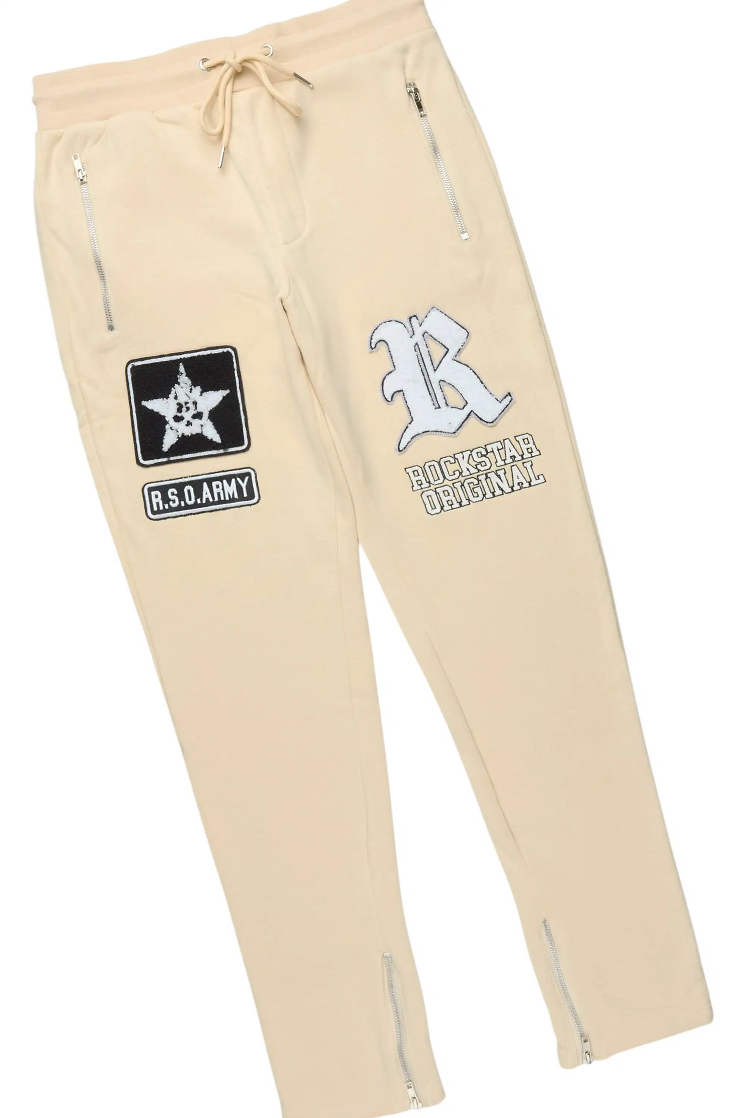 Vidar Beige Hoodie/Slim Fit Track Set