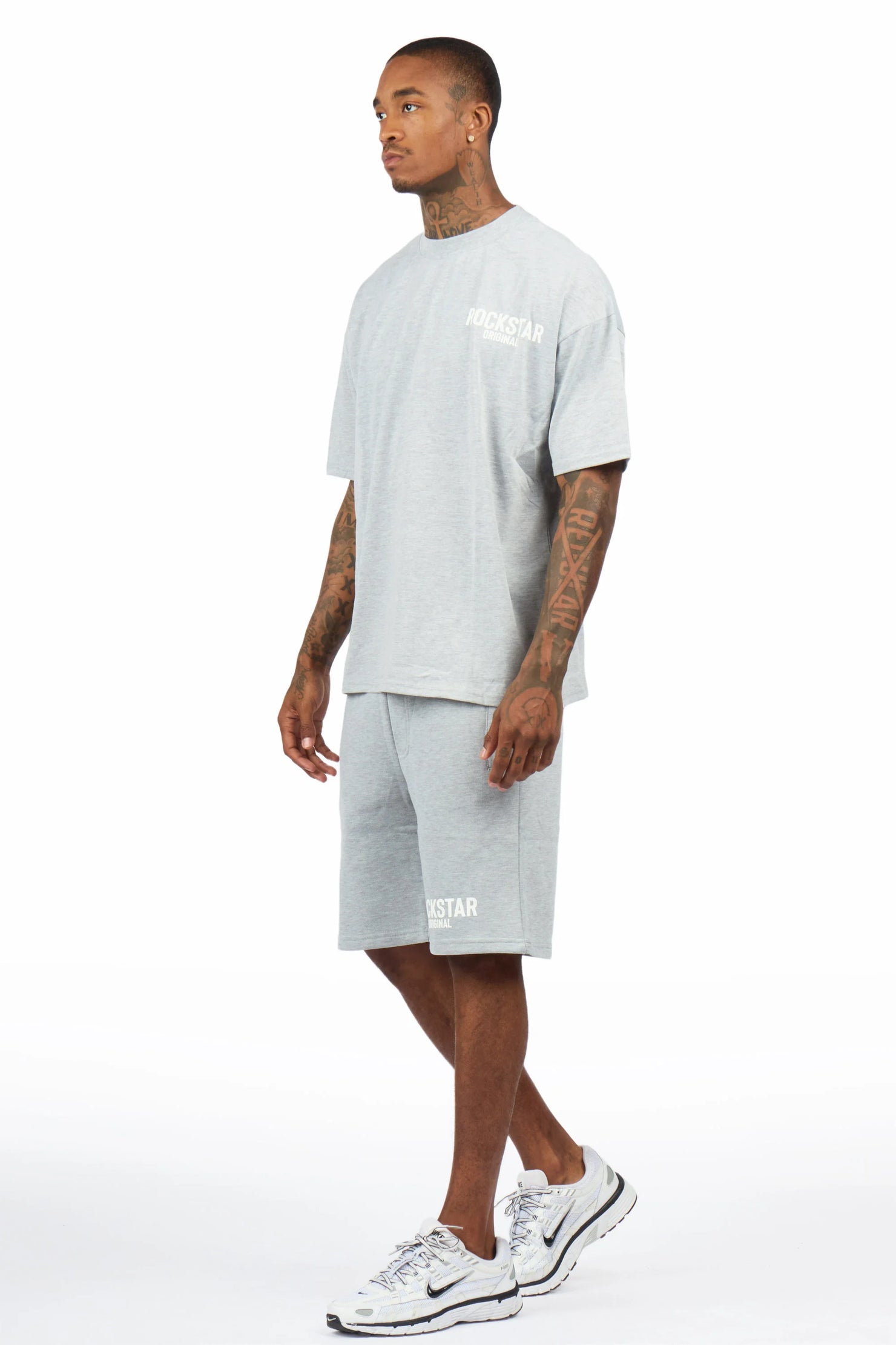 Sana Heather Grey Short Set