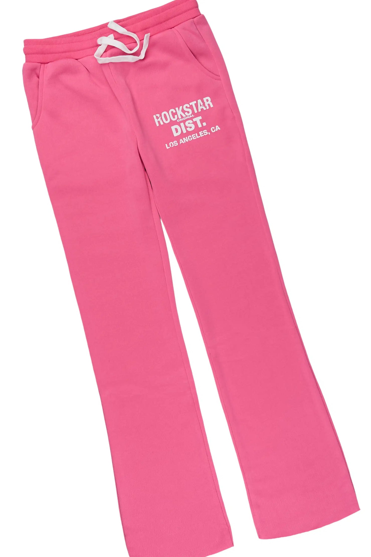 Girls Dalasia 2.0 White/Pink T-Shirt Track Set