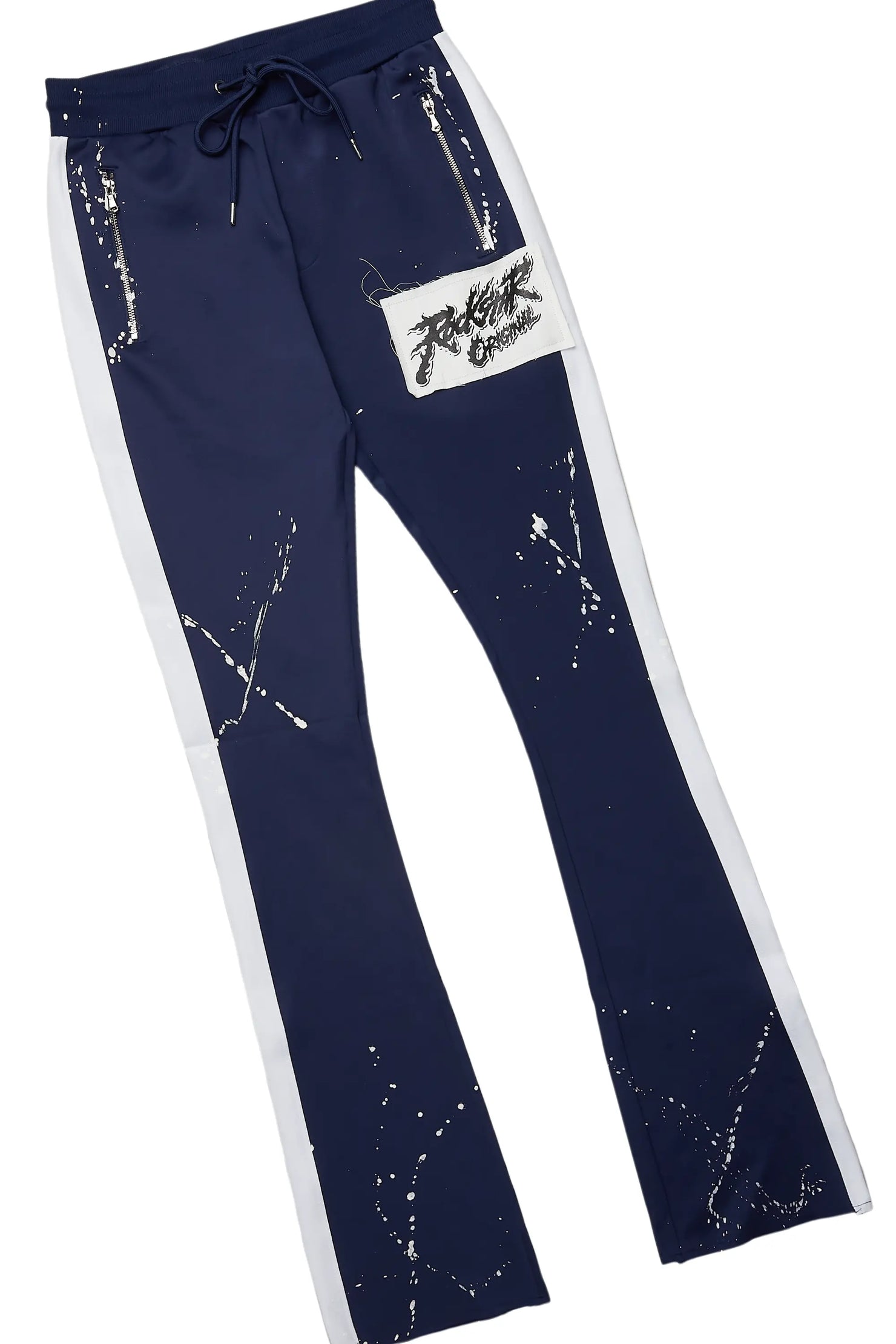 Bubble White/Navy T-Shirt/Stacked Flare Track Set