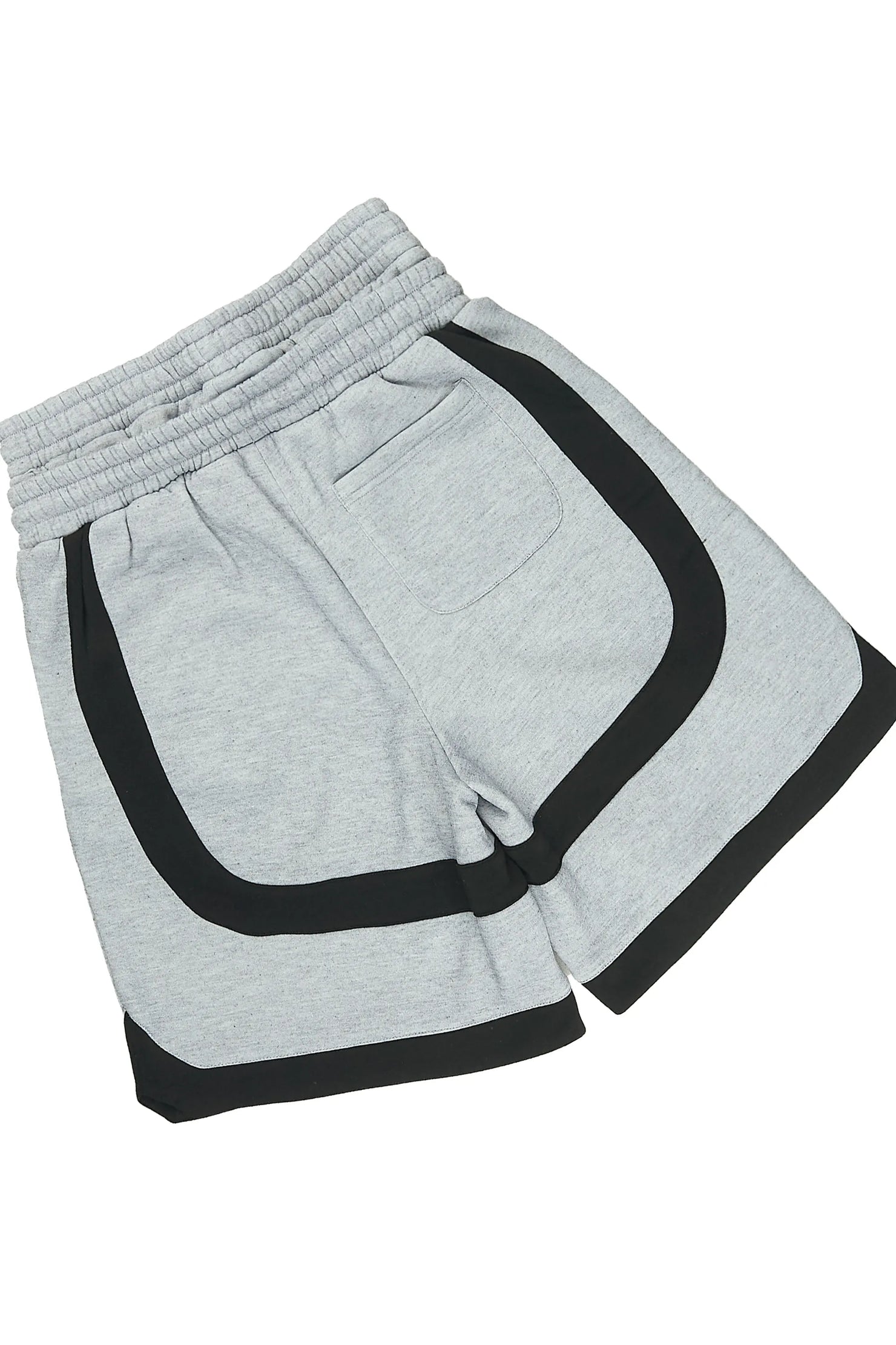 Redford Heather Grey T-Shirt/Double Waisted Short Set