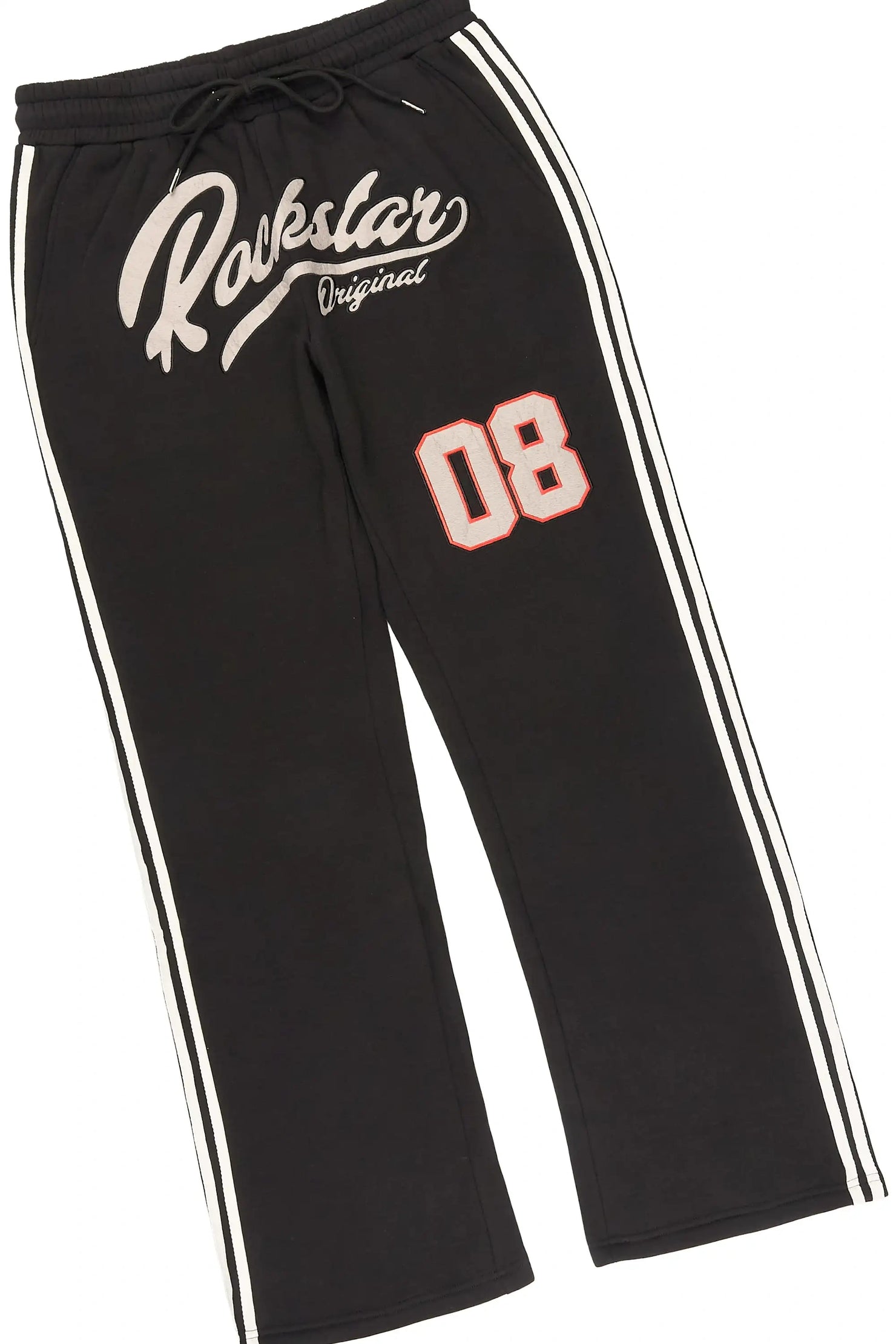 Yazan Red Crop Boxy Polo/ French Terry Relaxed Pant Track Set
