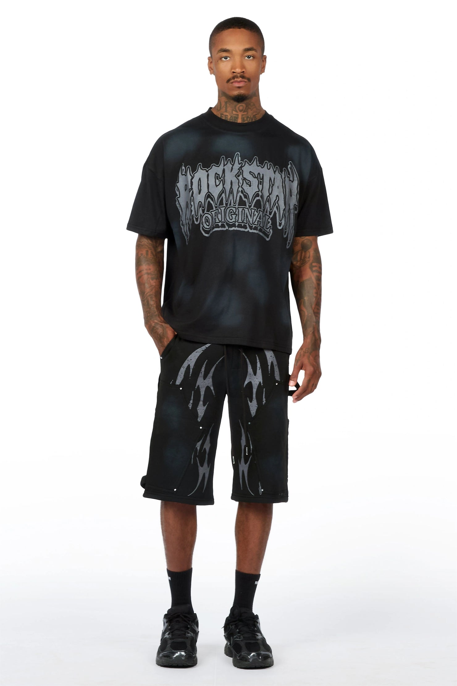Jett Black T-Shirt/Jort Set
