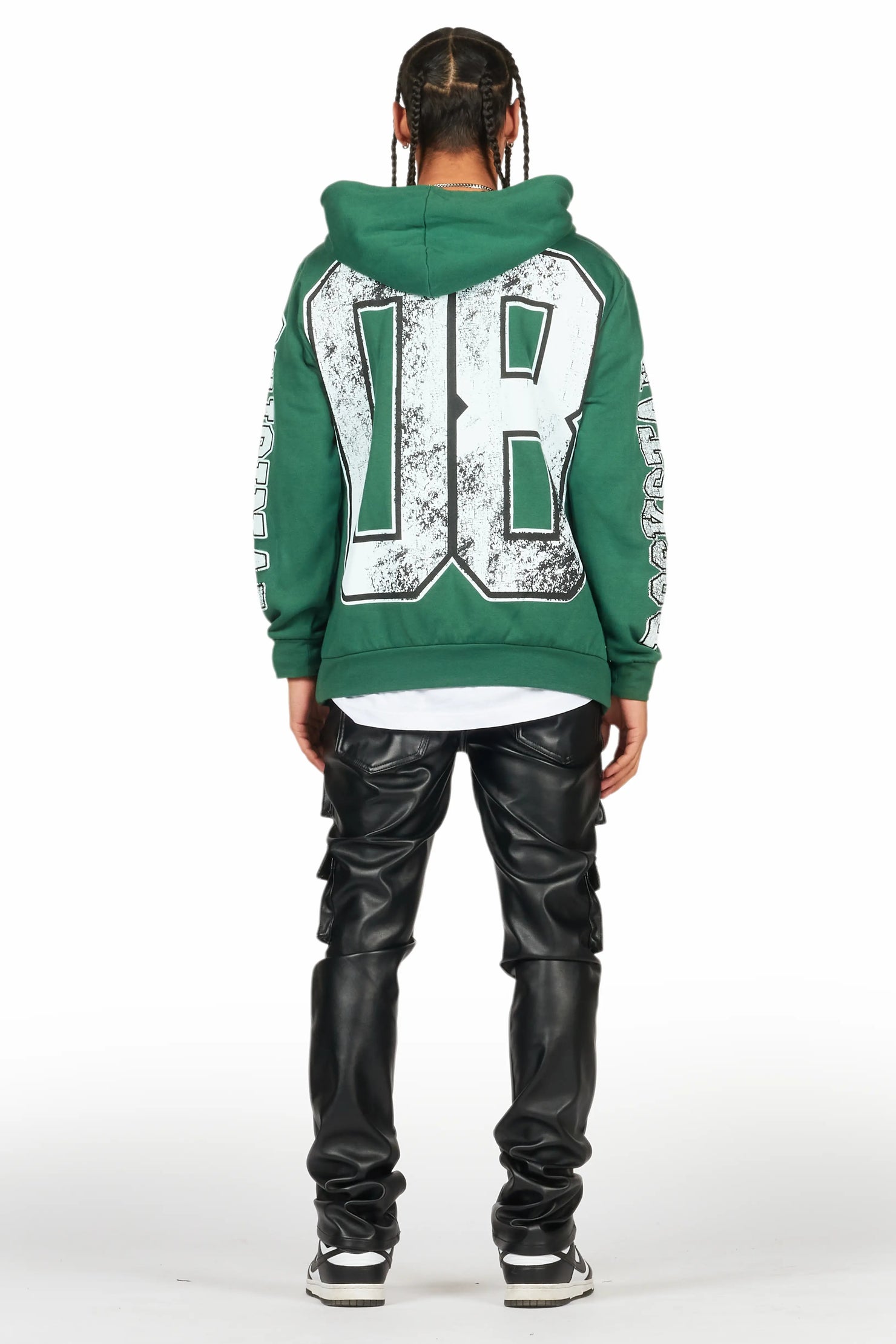 Kap Black Skinny Faux Leather Fit Jean