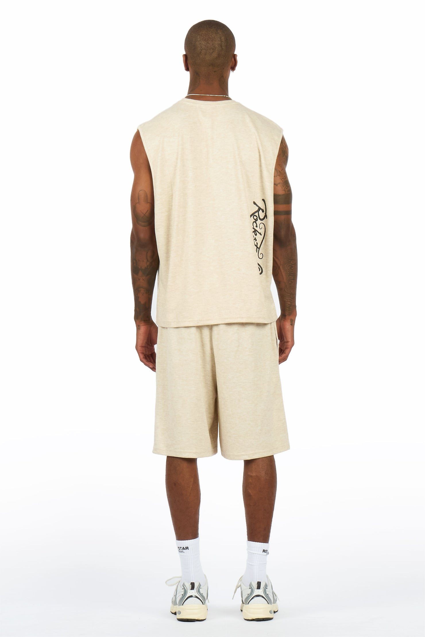 Levinson Beige Muscle Tee/Short Set