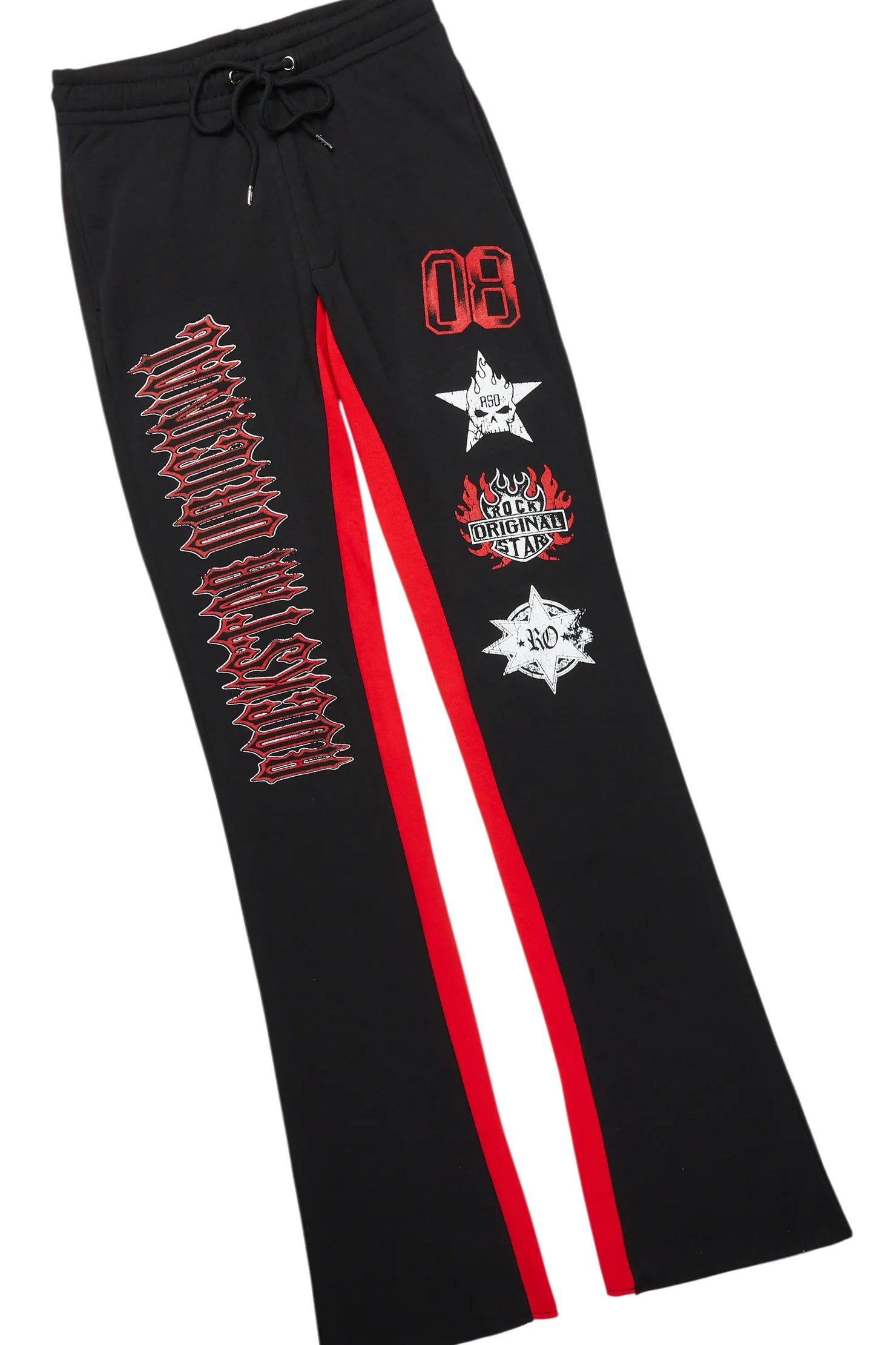 Alim Black/Red Hoodie/Baggy Track Pant Set