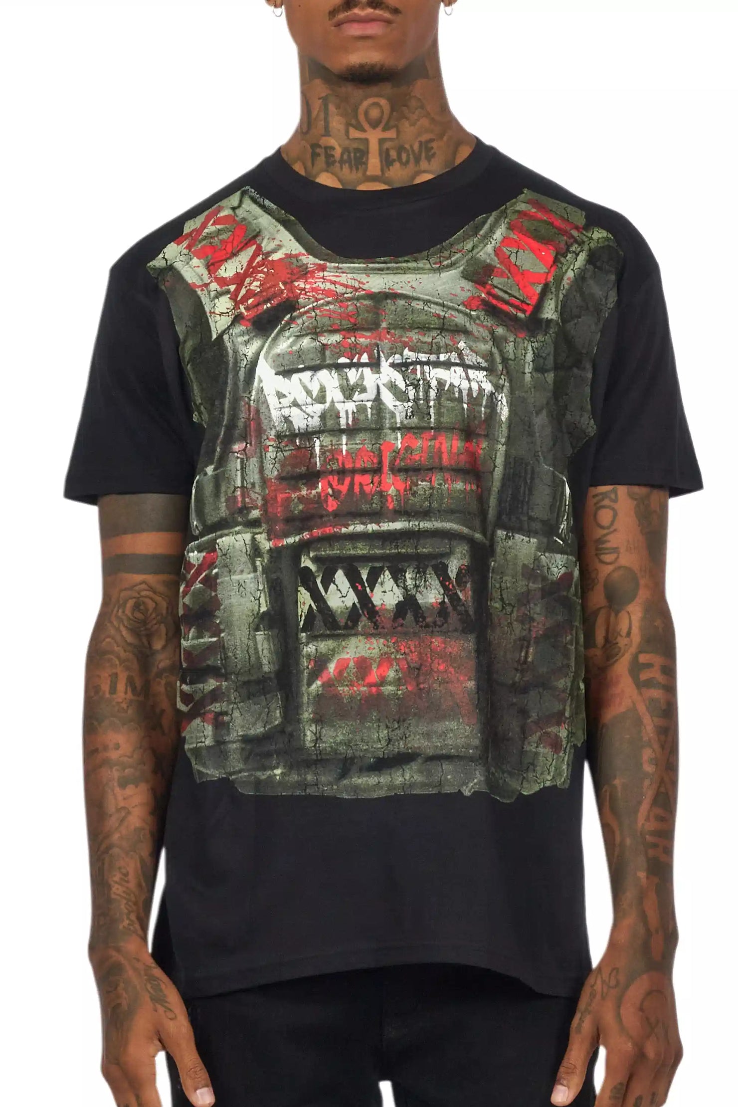 Reilly Black Graphic T-Shirt