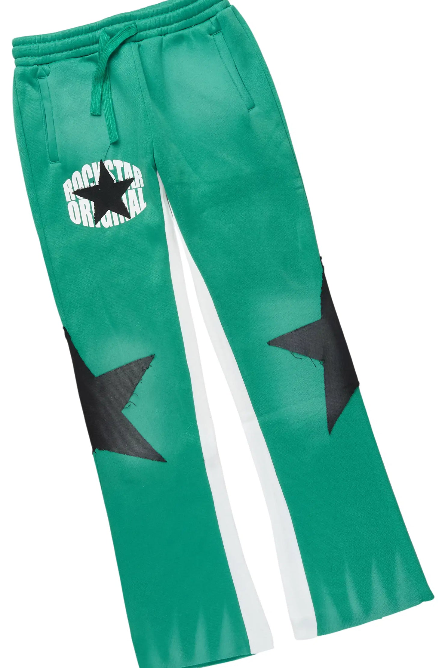 Boys States 2.0 Green/Black Stacked Hoodie Track Set