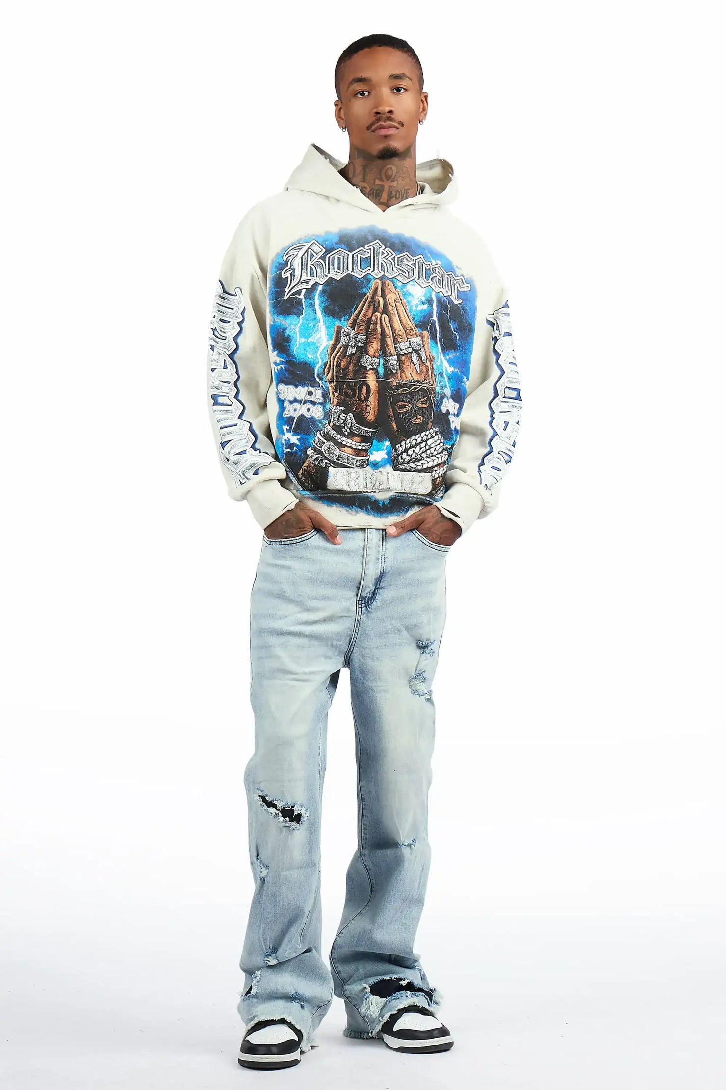 Thorne Light Oatmeal Graphic Hoodie