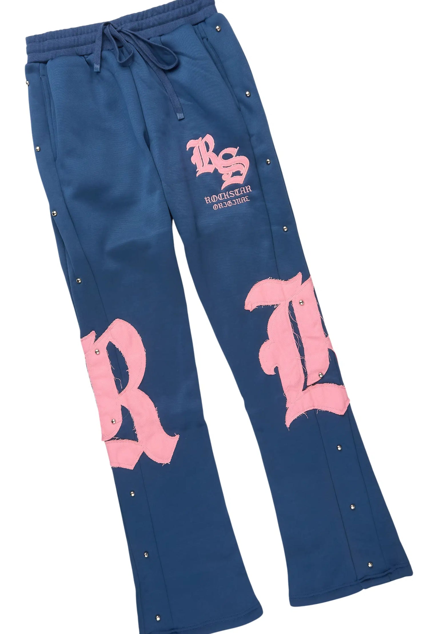 Shironda Navy Snap Stacked Track Set