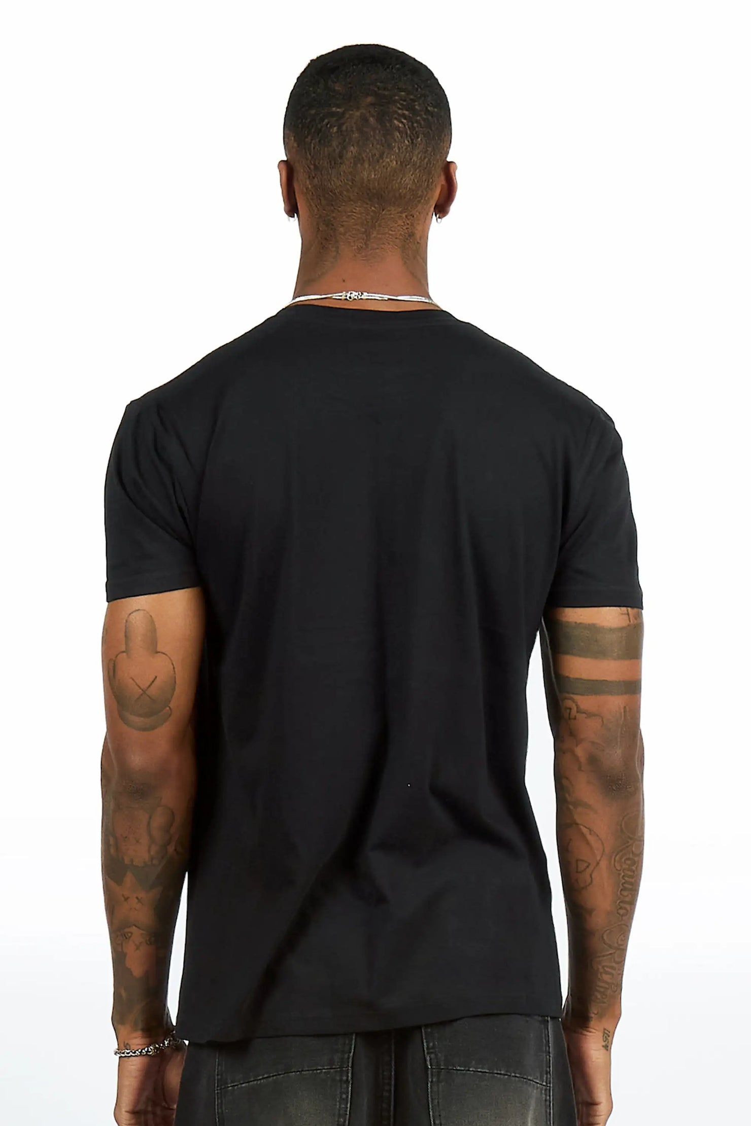 Keeth Black Oversized Graphic T-Shirt