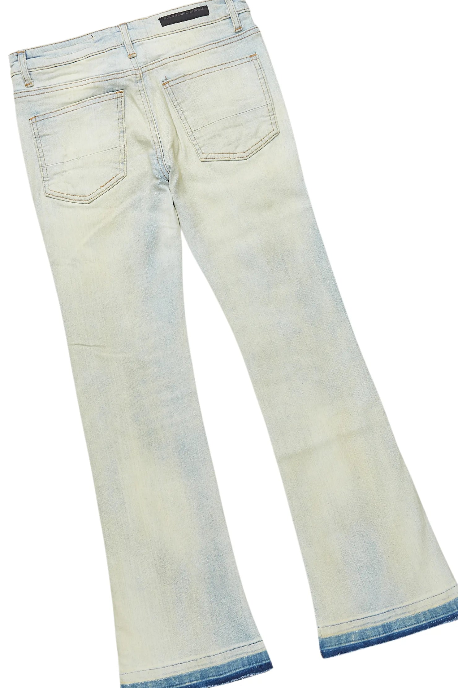 Boys Amos Red Hoodie/Stacked Flare Jean Set