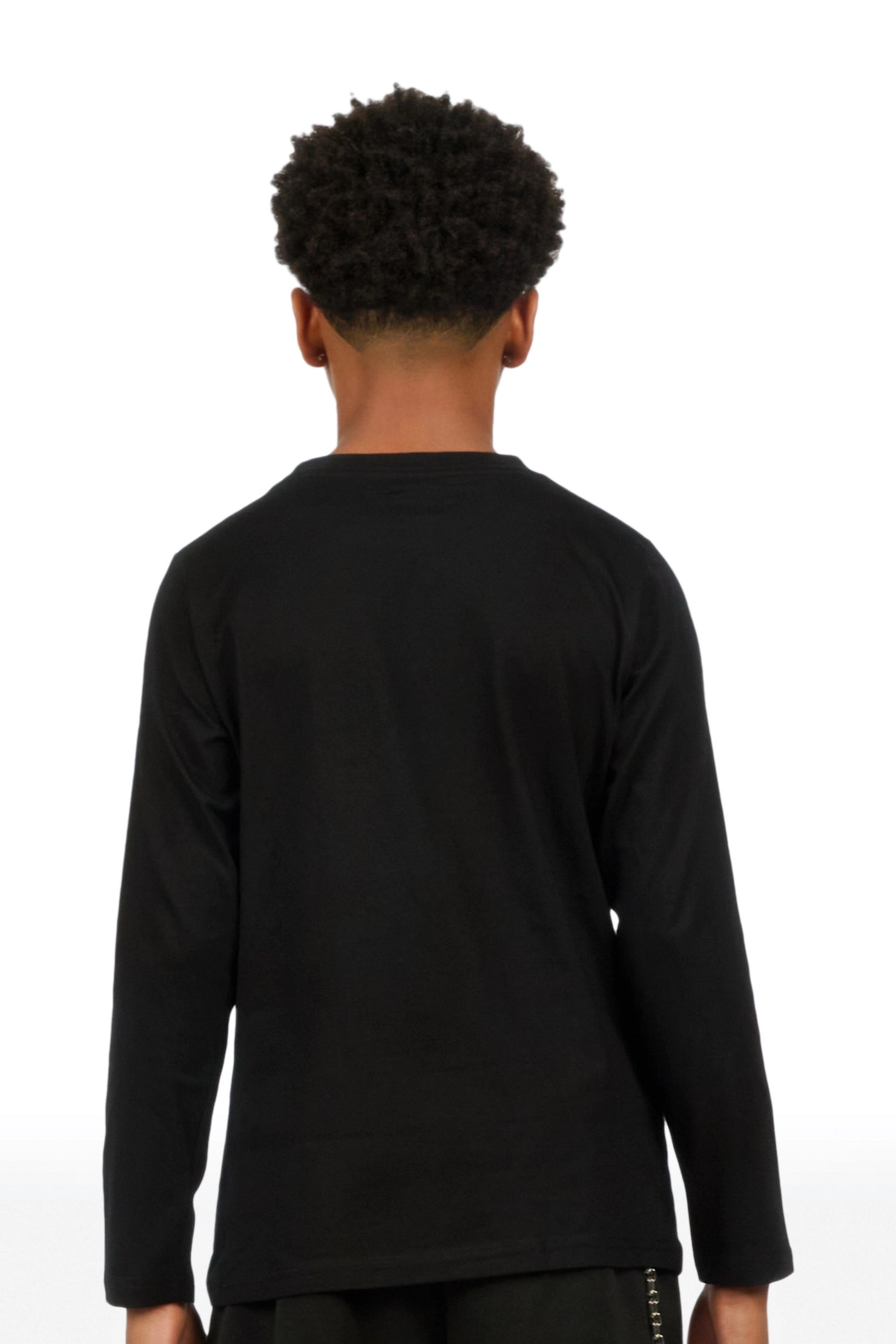 Boys Mars Black Long Sleeve T-Shirt