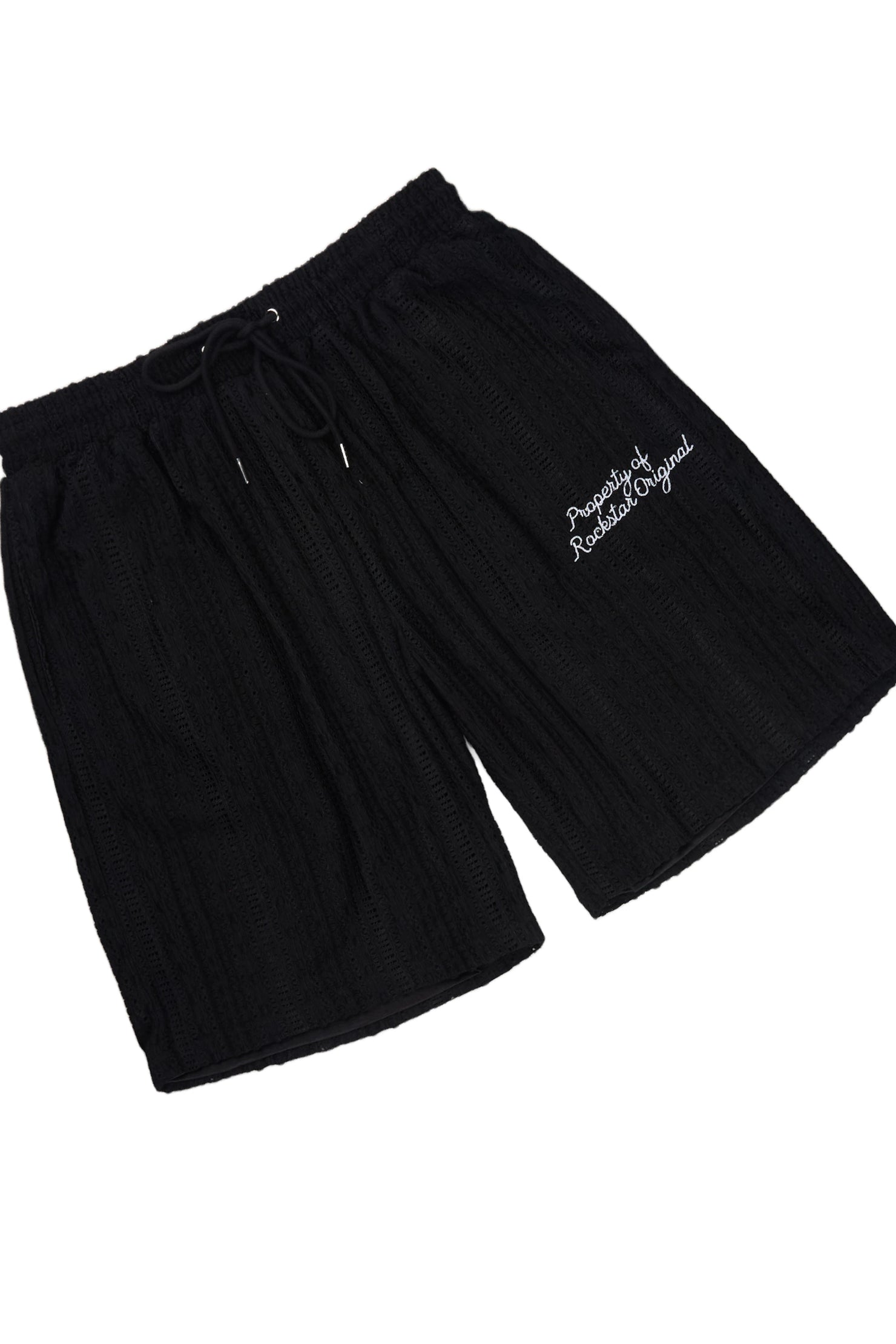 Zyaire Black Button Down Shirt/Short Set