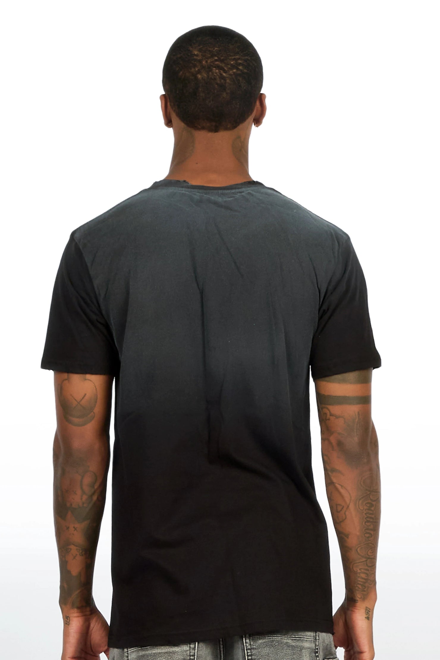 Vexler Black Oversized Graphic T-Shirt
