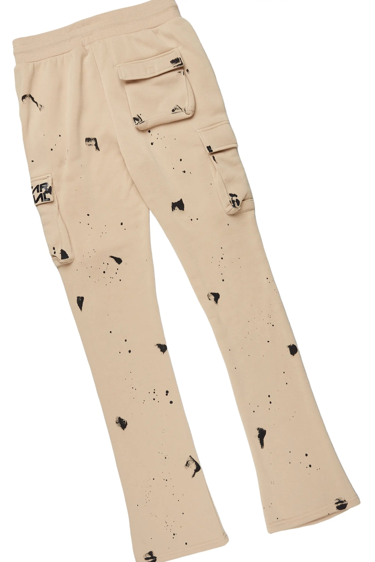 Mallor Beige/Black T-Shirt/Cargo Stacked Track Set