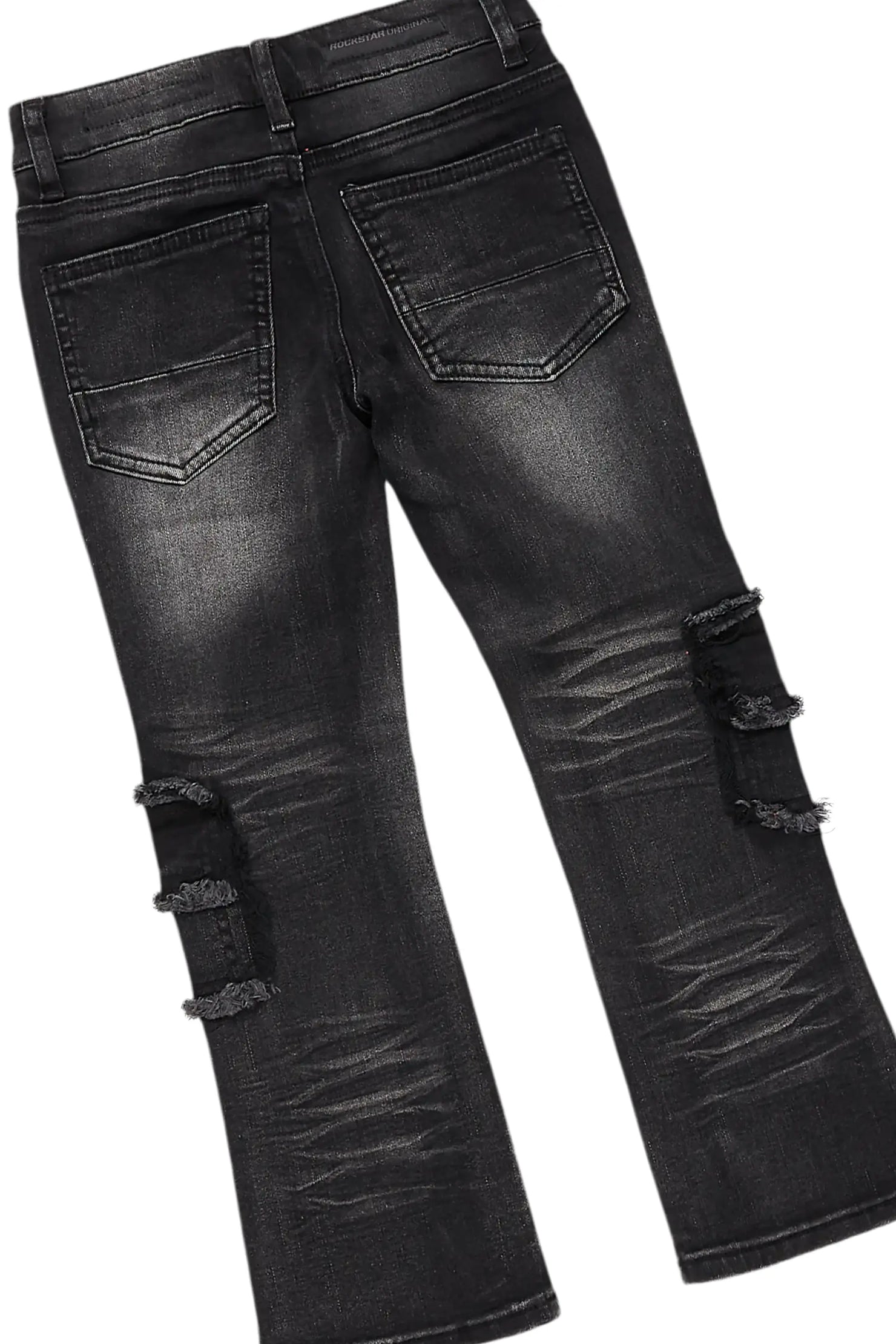 Girls Nahomy Black Hoodie/Slim Fit Jean Set