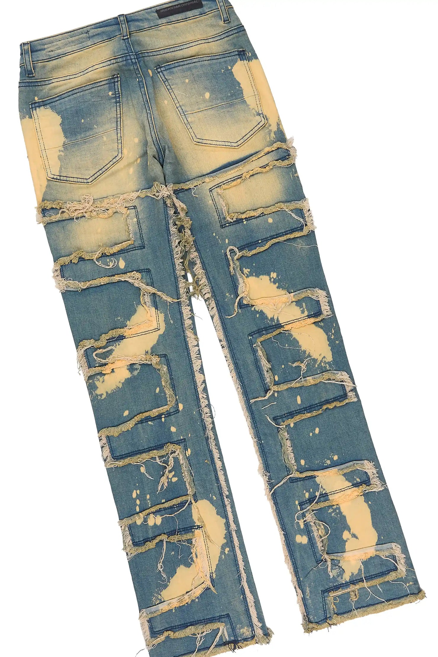 Boys Athens Light Blue/Tint Long Sleeve T-Shirt Stacked Jean Set