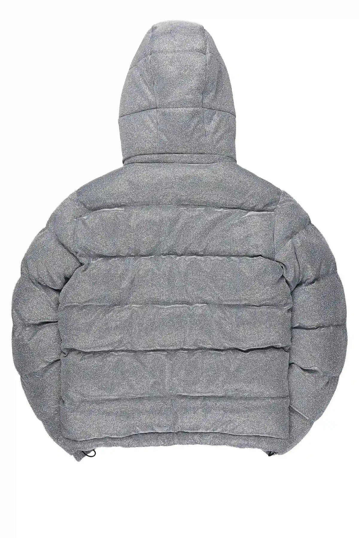 Meranda Silver 2.0 Oversized Glitter Puffer Jacket