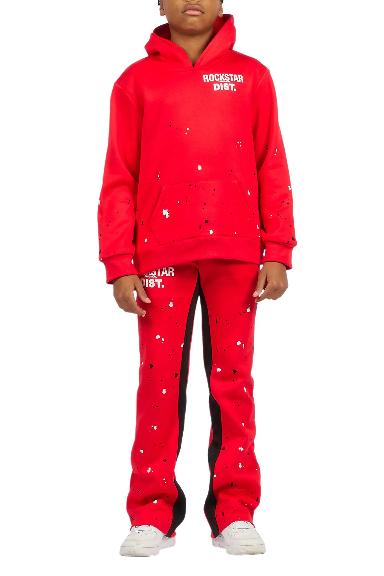 Boys Jaco Red Baggy Fit Pant Set