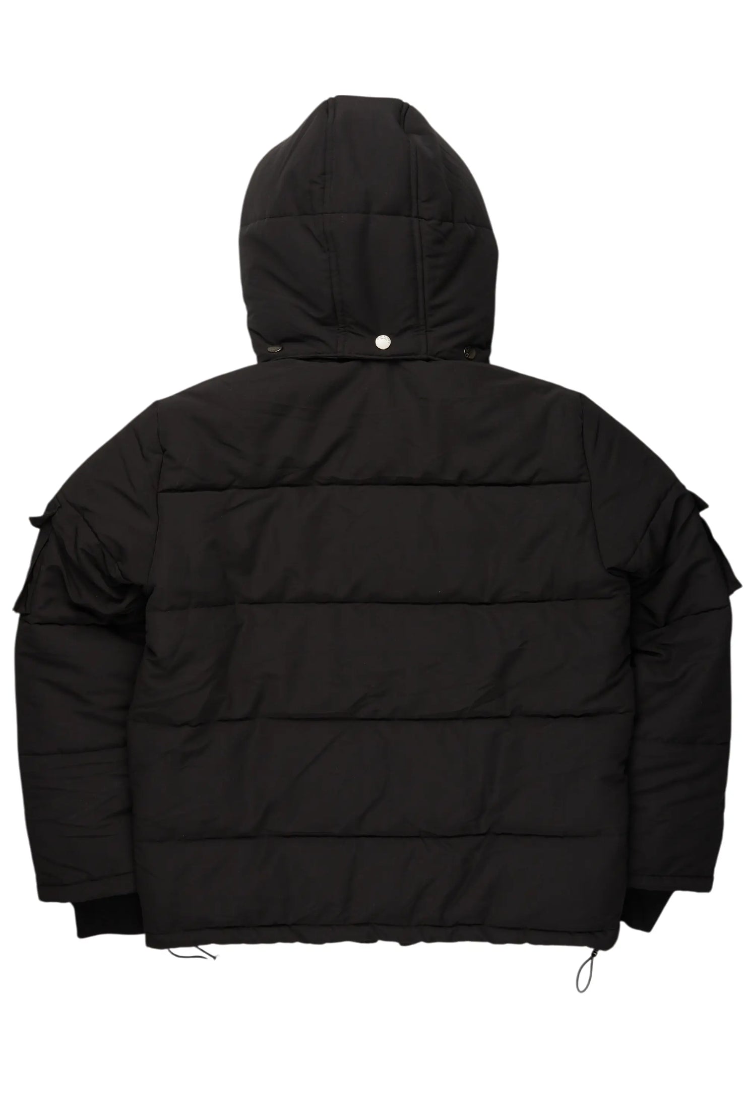 Adley Black Utility Puffer Jacket