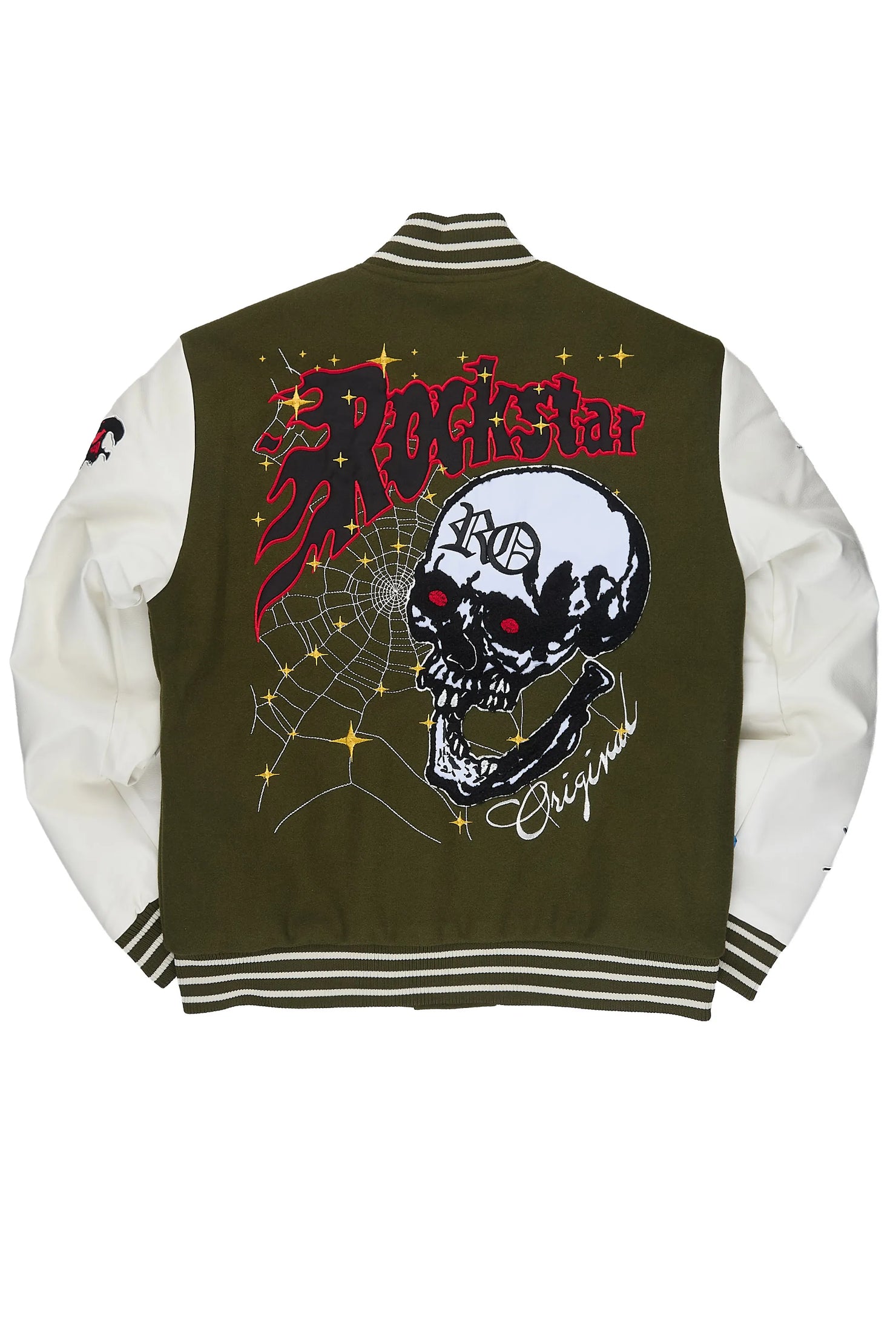 Brennin Olive Varsity Jacket